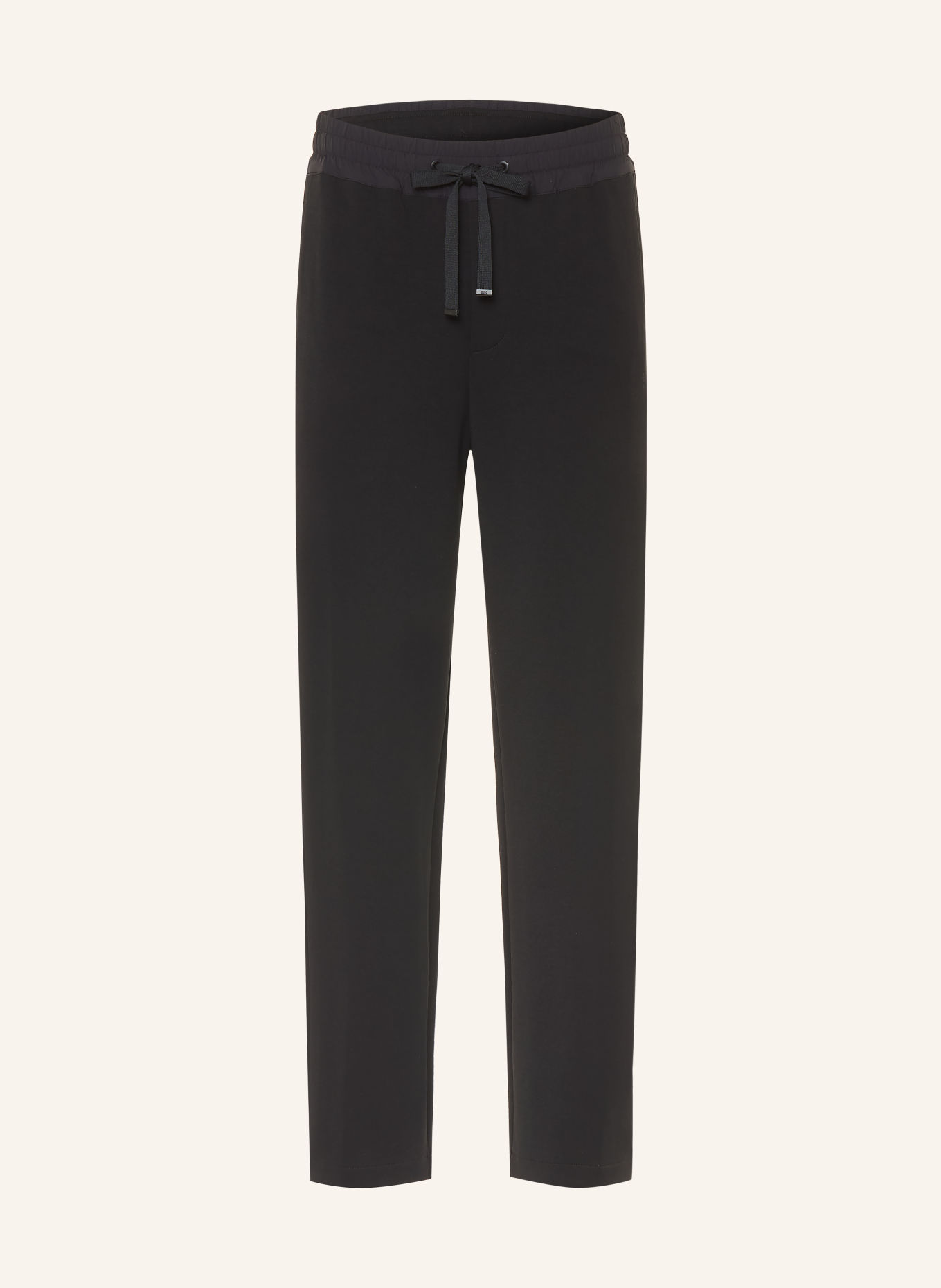 DUNO Kalhoty z teplákoviny MOSO BARDI ve stylu joggingových kalhot, střih Slim Fit: ČERNÁ
