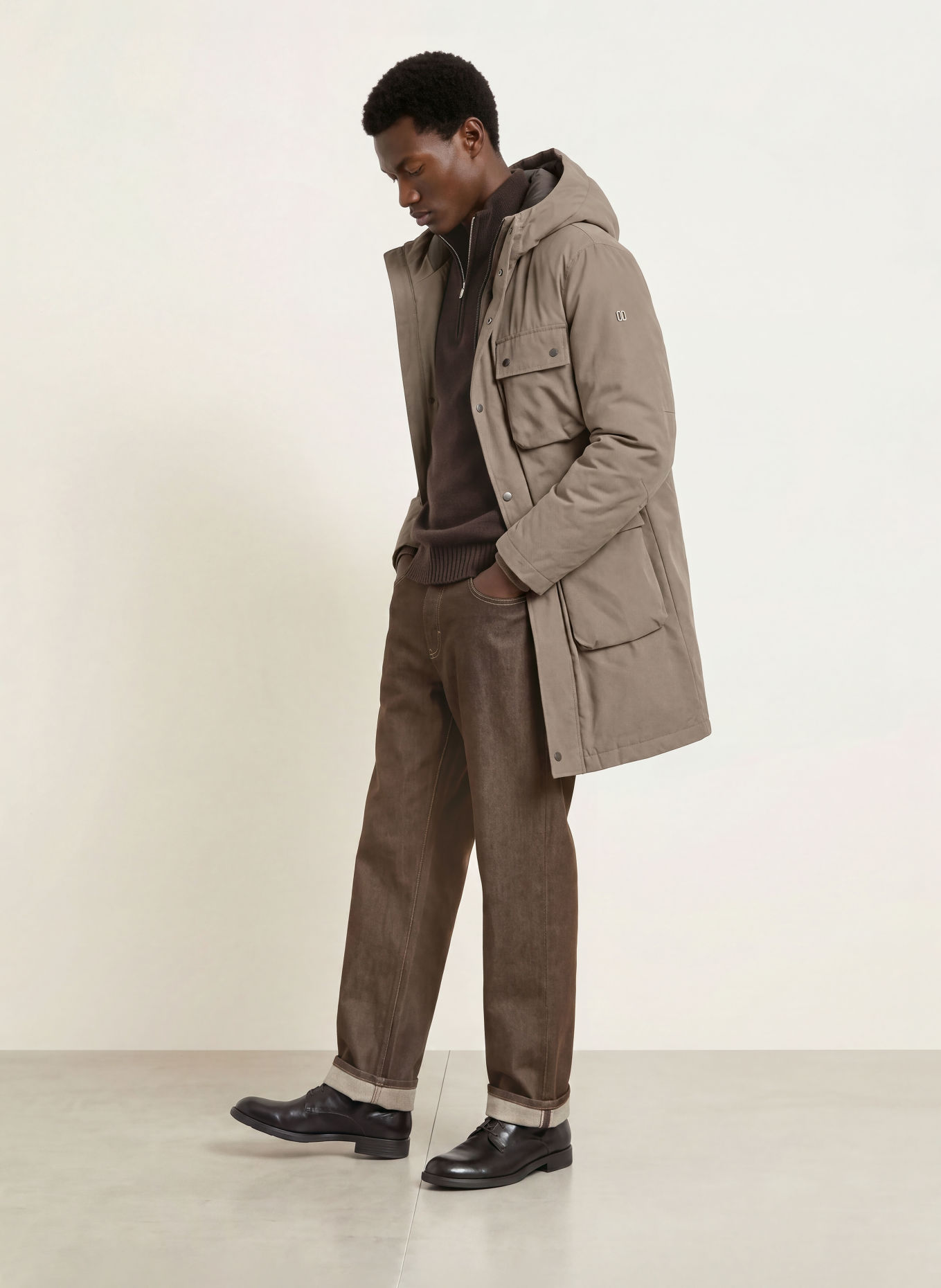 DUNO Parka en duvet: OLIVE