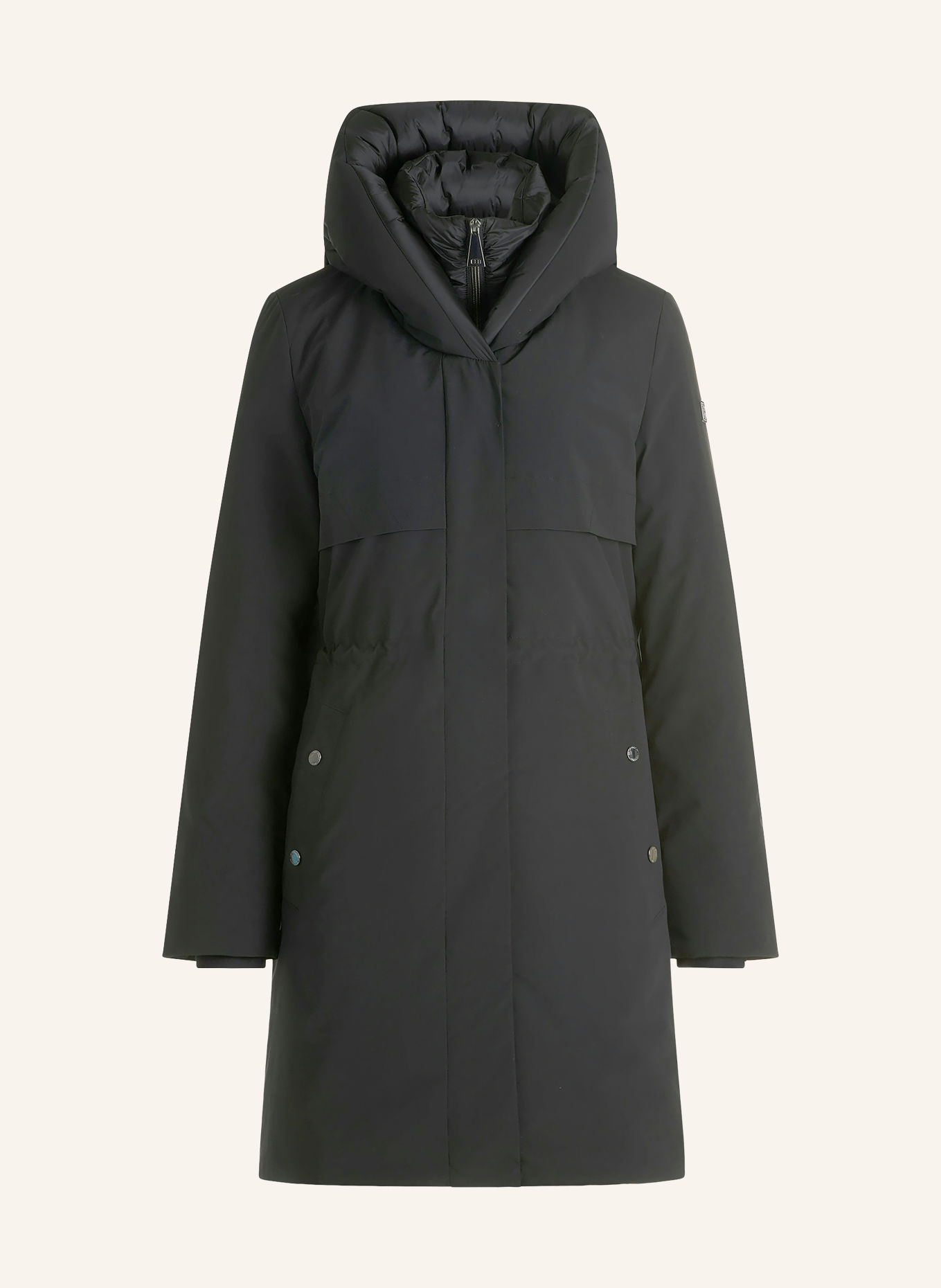 Betty Barclay Coat with removable trim: BLACK