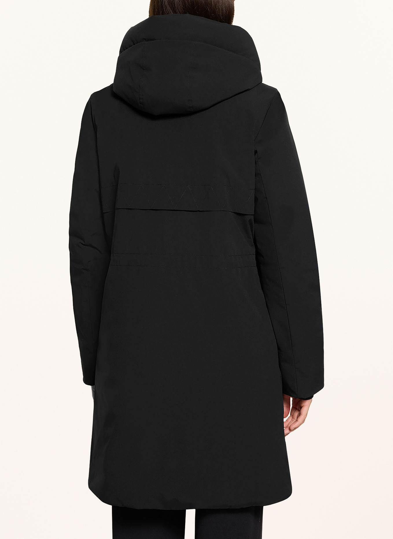 Betty Barclay Coat with removable trim: BLACK