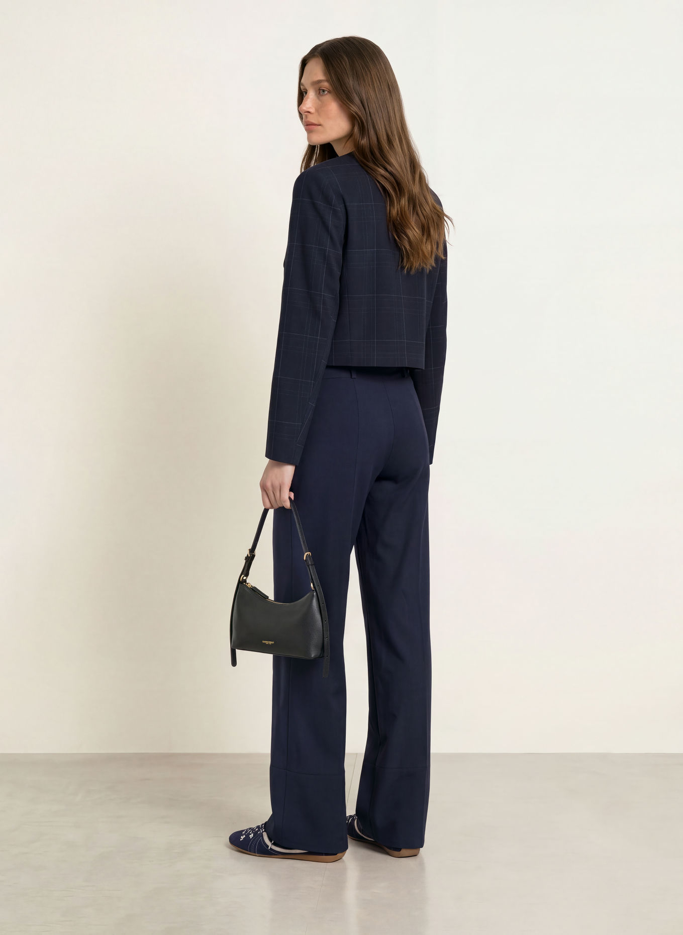 CLAUDIE PIERLOT Kastenjacke: DUNKELBLAU / HELLBLAU