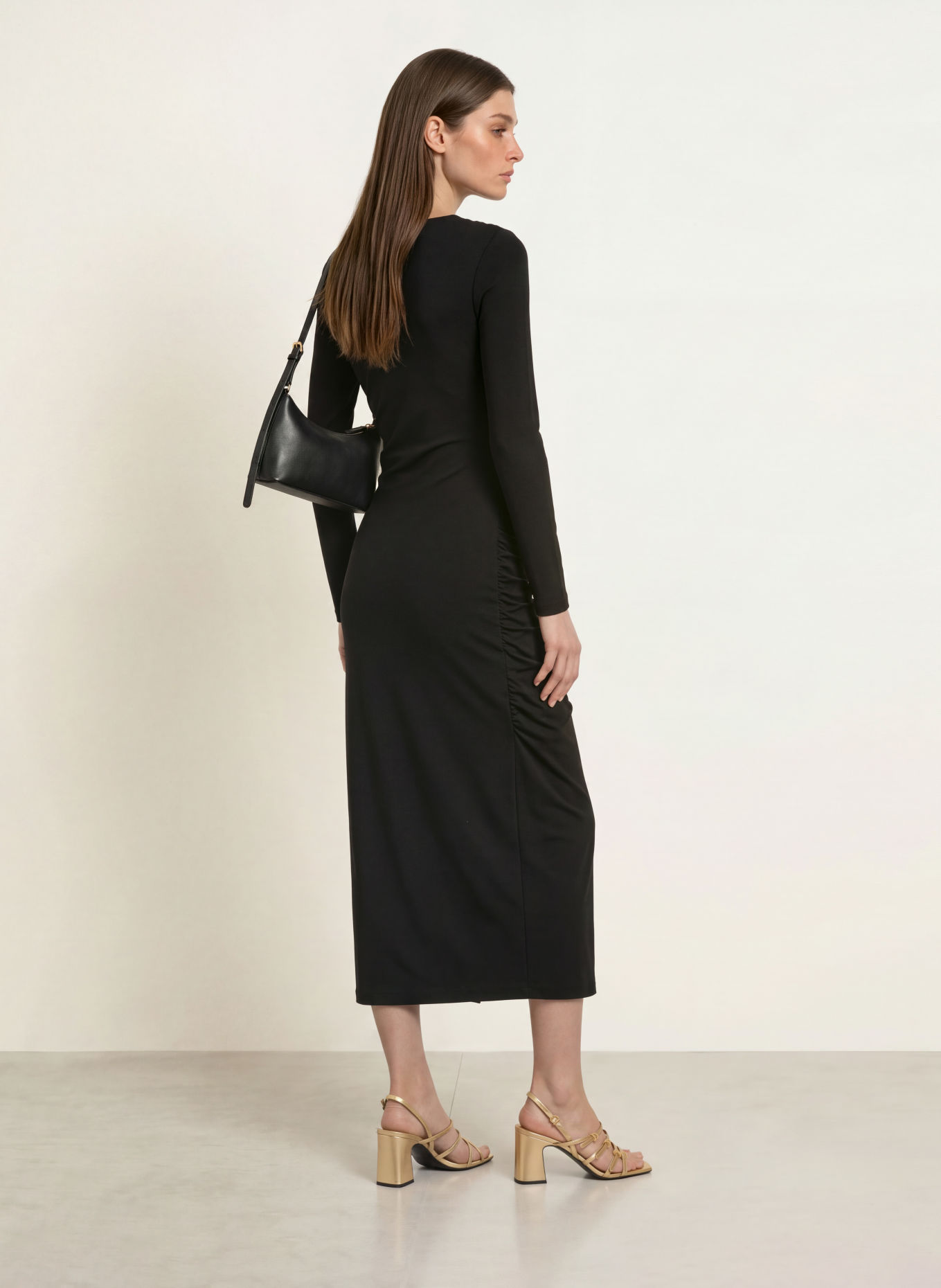 CLAUDIE PIERLOT Abendkleid aus Jersey: SCHWARZ