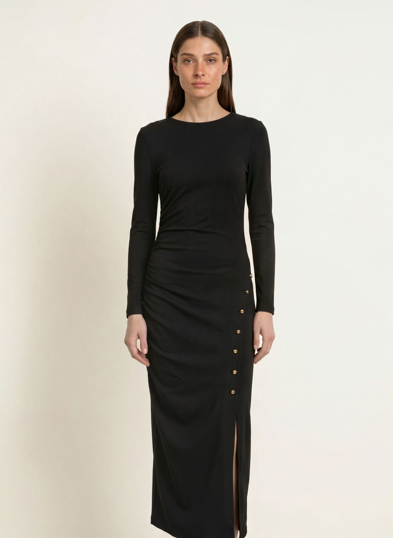 CLAUDIE PIERLOT Abendkleid aus Jersey: SCHWARZ