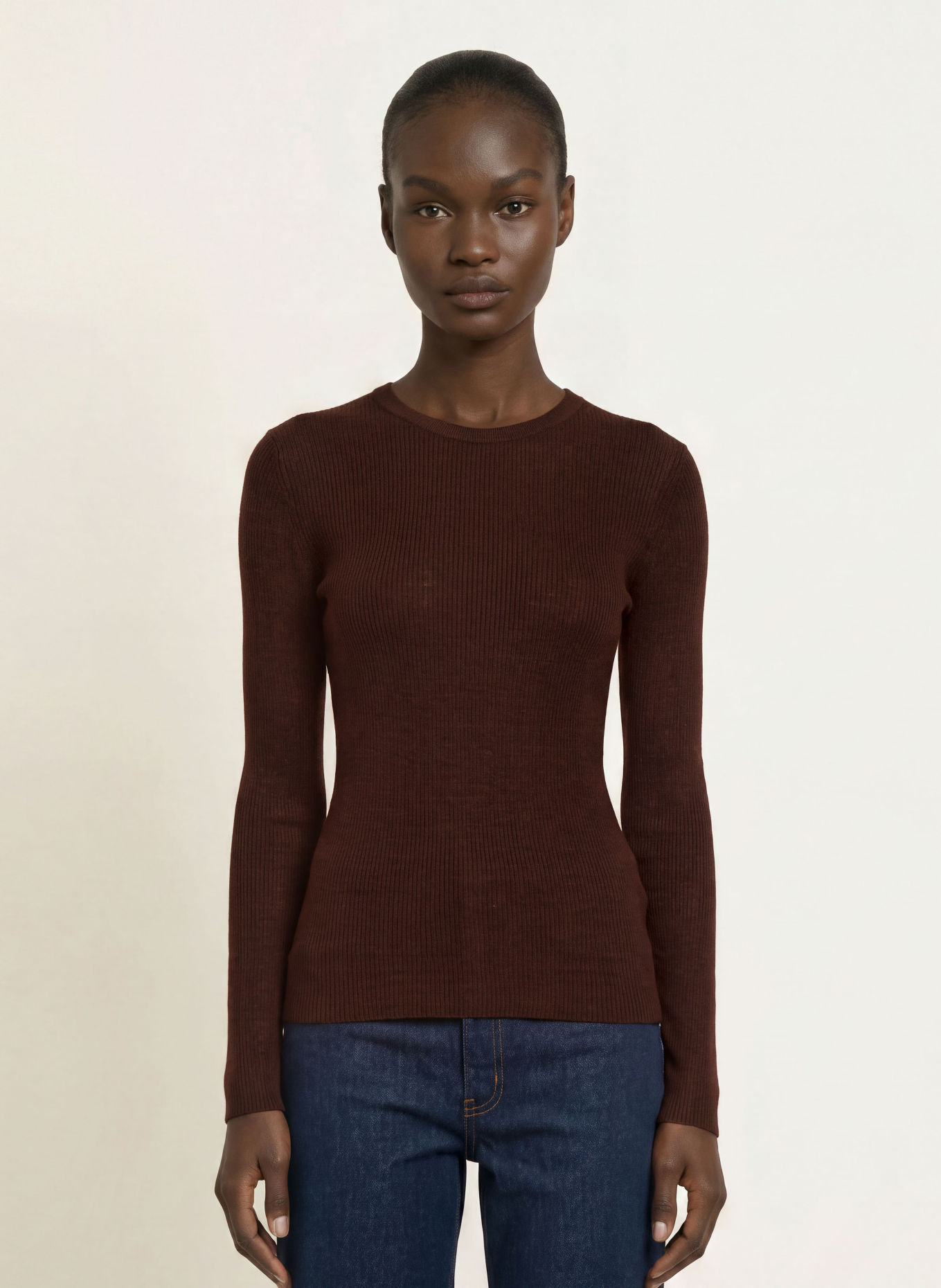 maje Pullover: DUNKELBRAUN