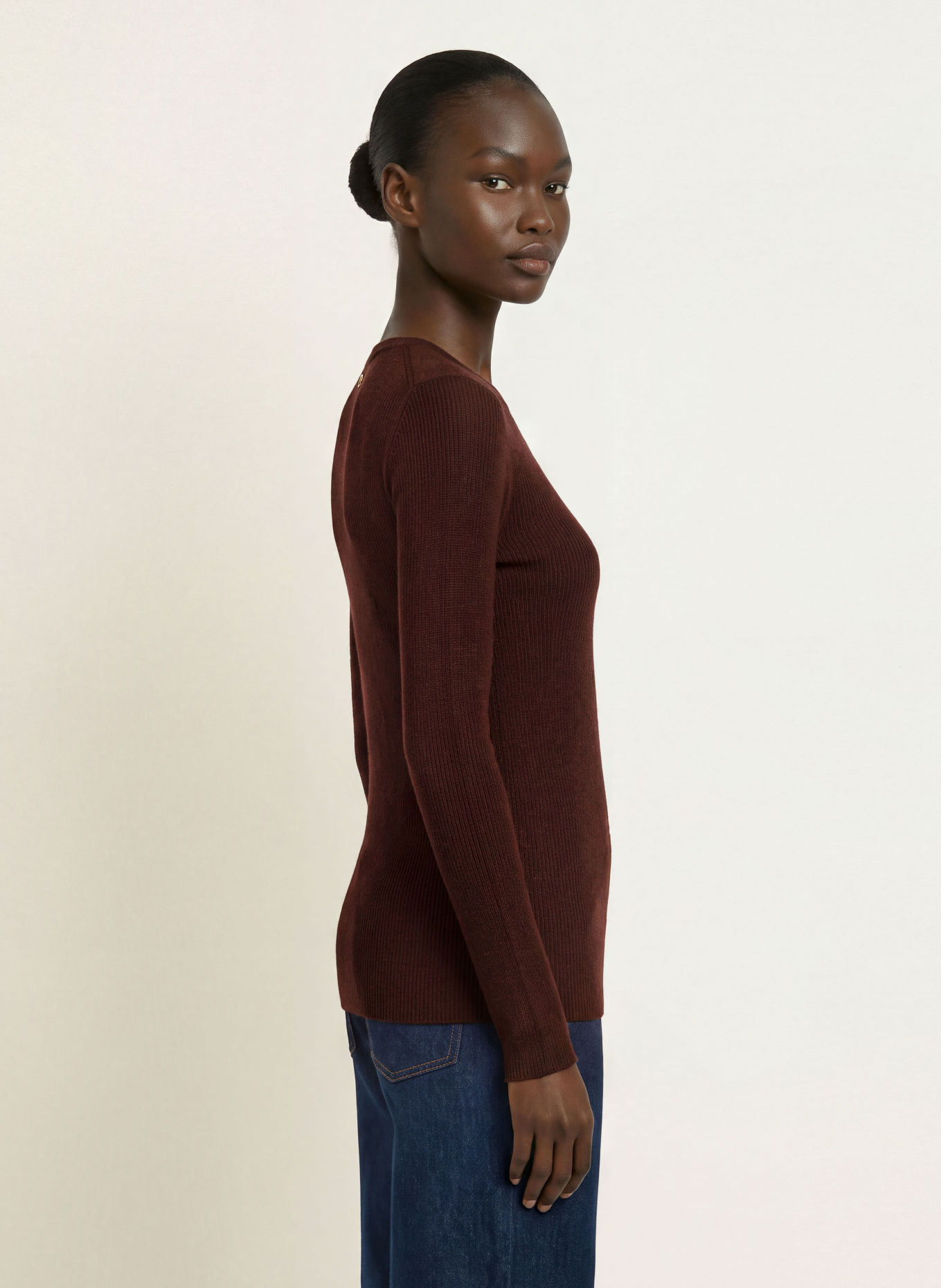 maje Pullover: DUNKELBRAUN
