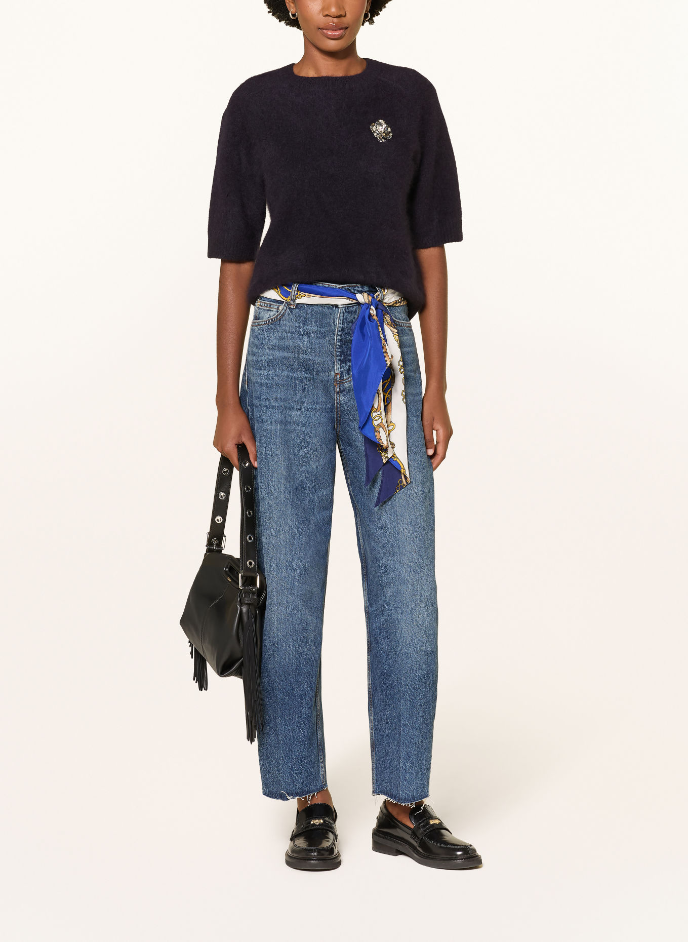 maje Wide Leg Jeans: 0201 BLUE