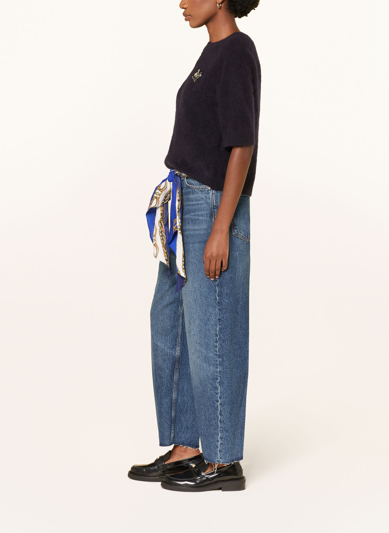 maje Wide Leg Jeans: 0201 BLUE