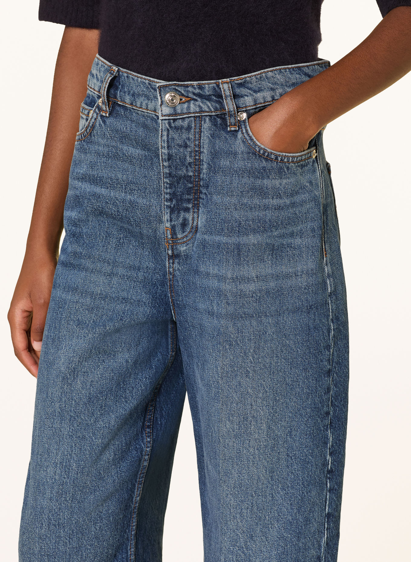 maje Wide Leg Jeans: 0201 BLUE