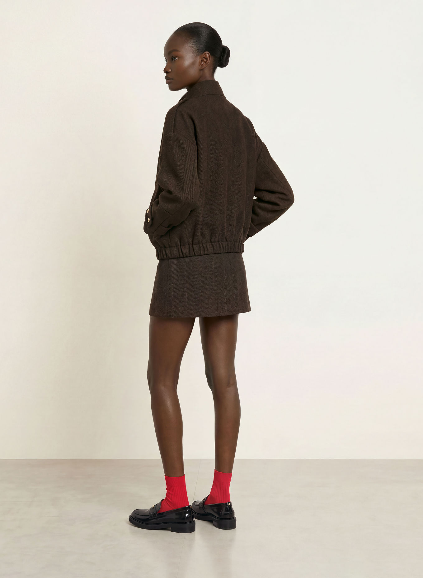 maje Blouson: BRAUN / DUNKELBRAUN