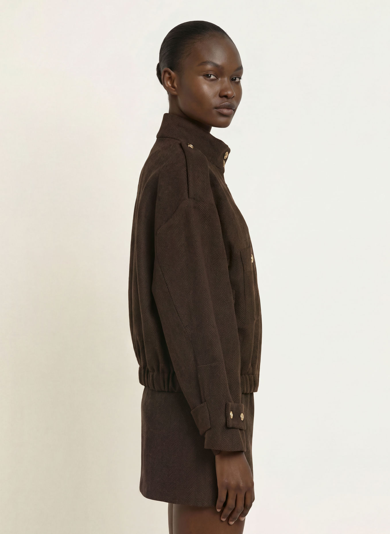 maje Blouson: BRAUN / DUNKELBRAUN
