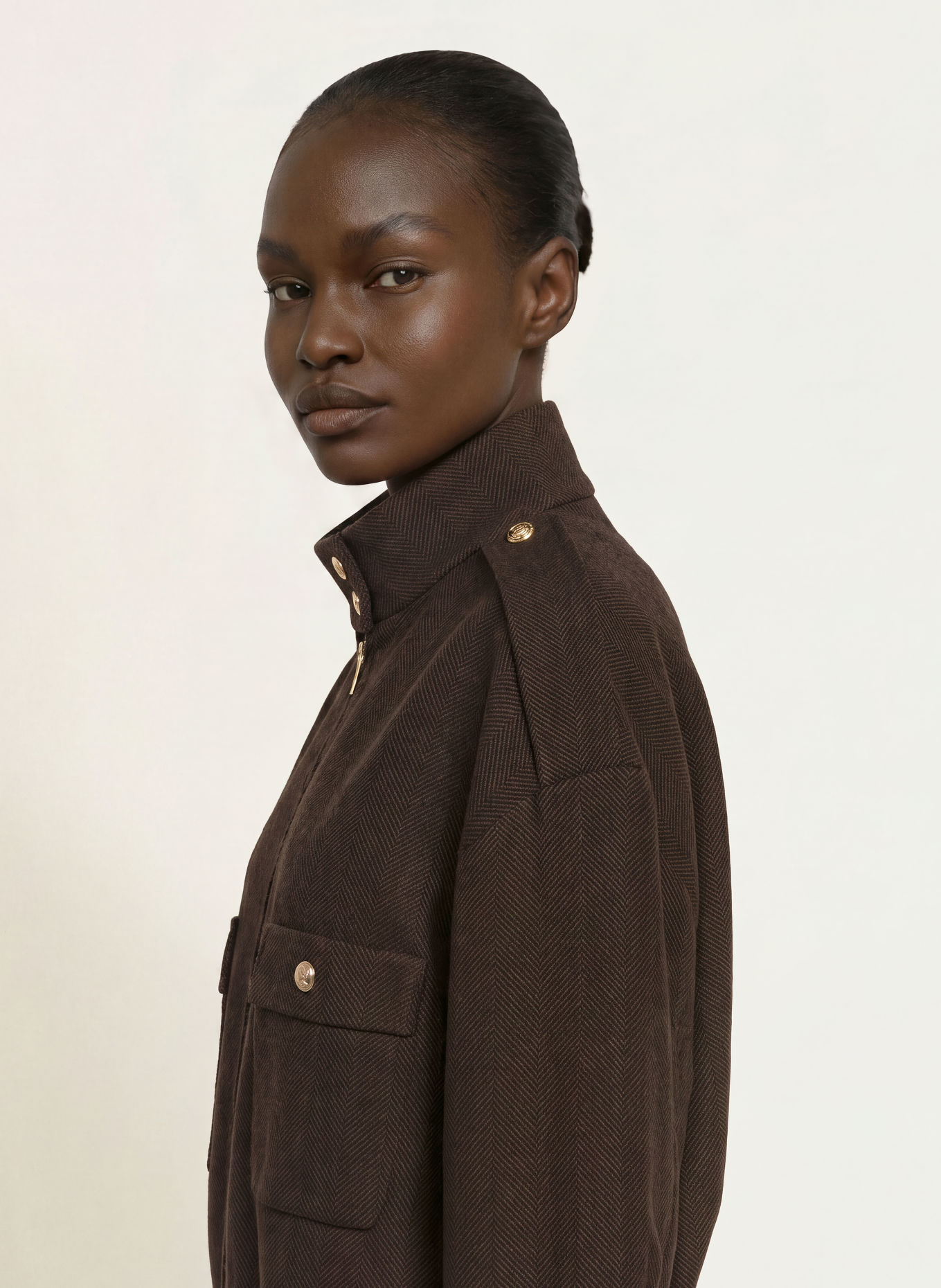 maje Blouson: BRAUN / DUNKELBRAUN