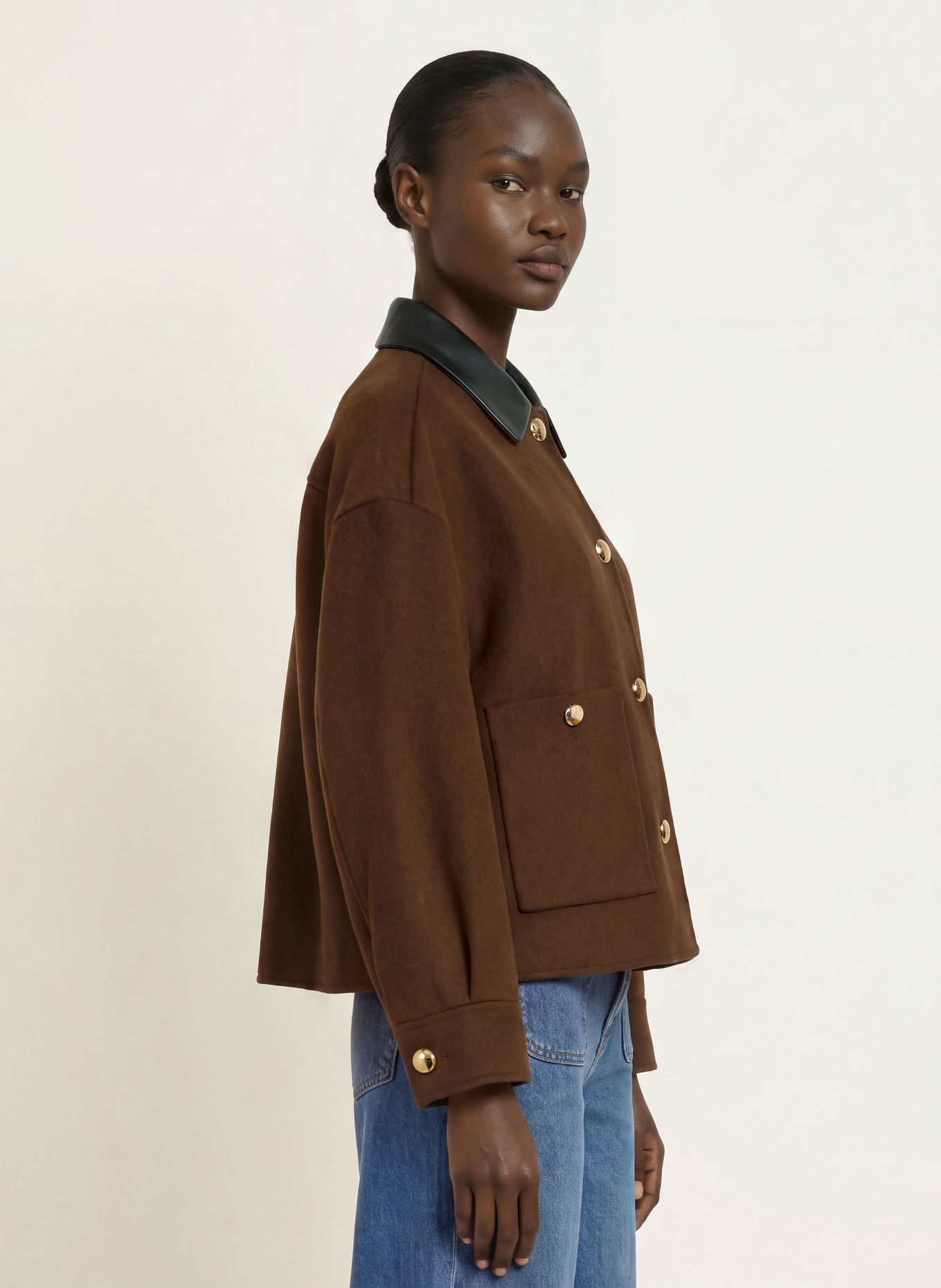maje Jacke: DUNKELBRAUN