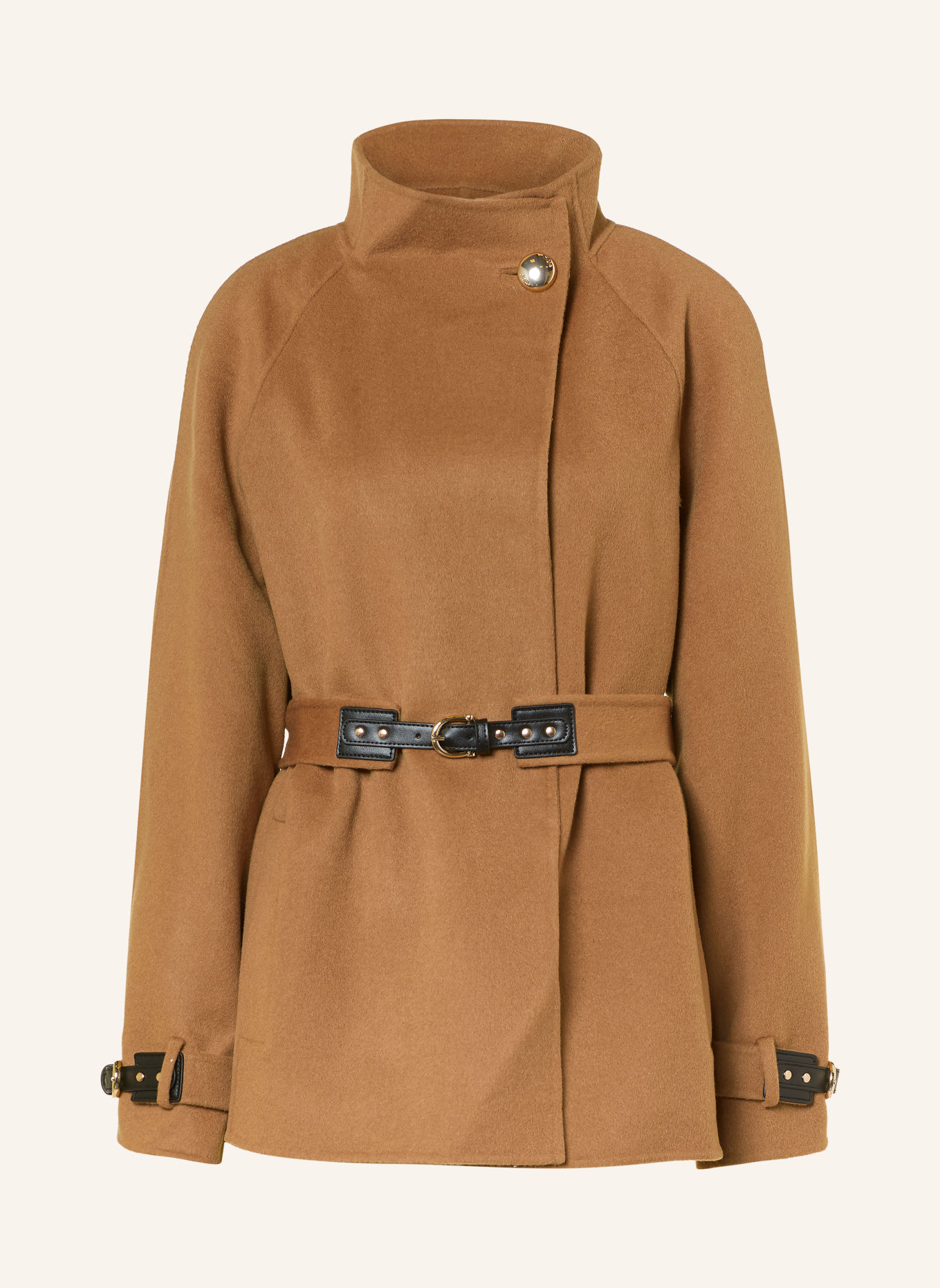 maje Wollmantel: CAMEL