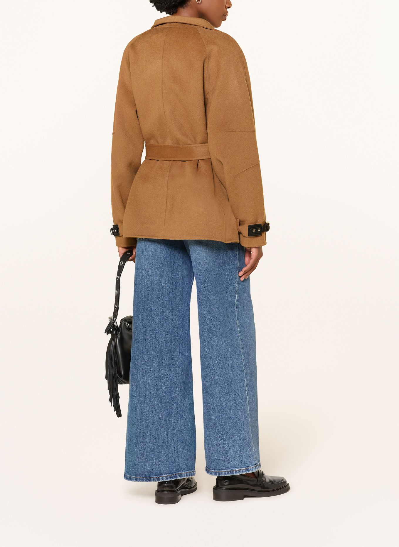 maje Wollmantel: CAMEL