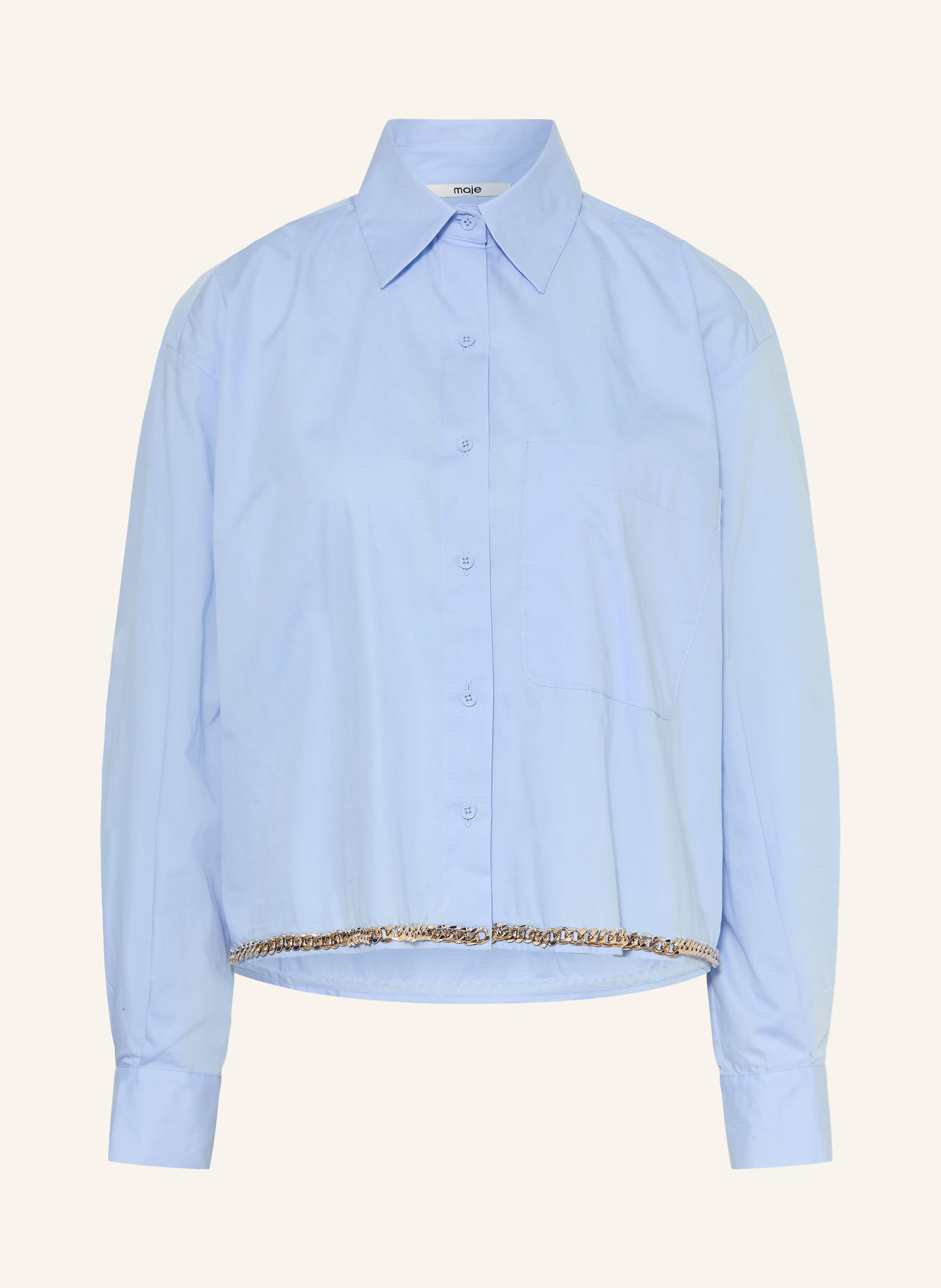 maje Hemdbluse: HELLBLAU