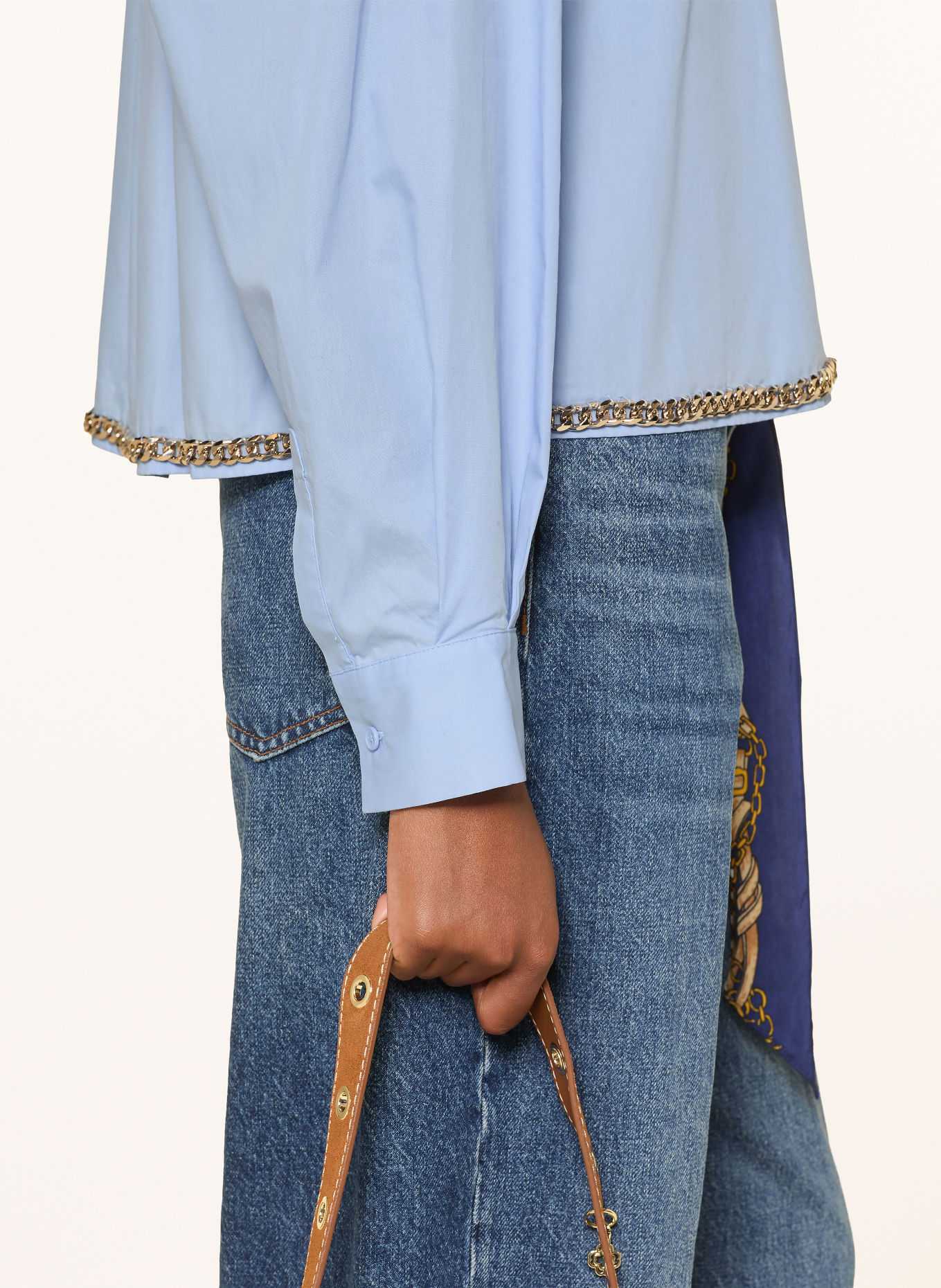 maje Hemdbluse: HELLBLAU
