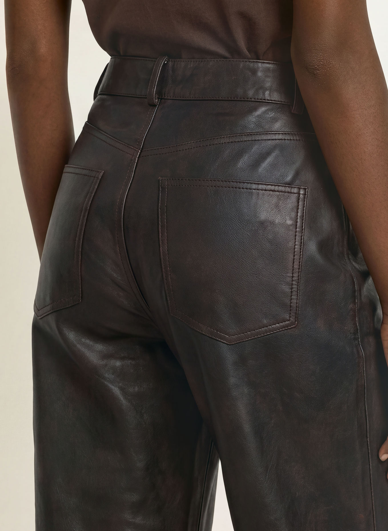 maje Lederhose: DUNKELBRAUN