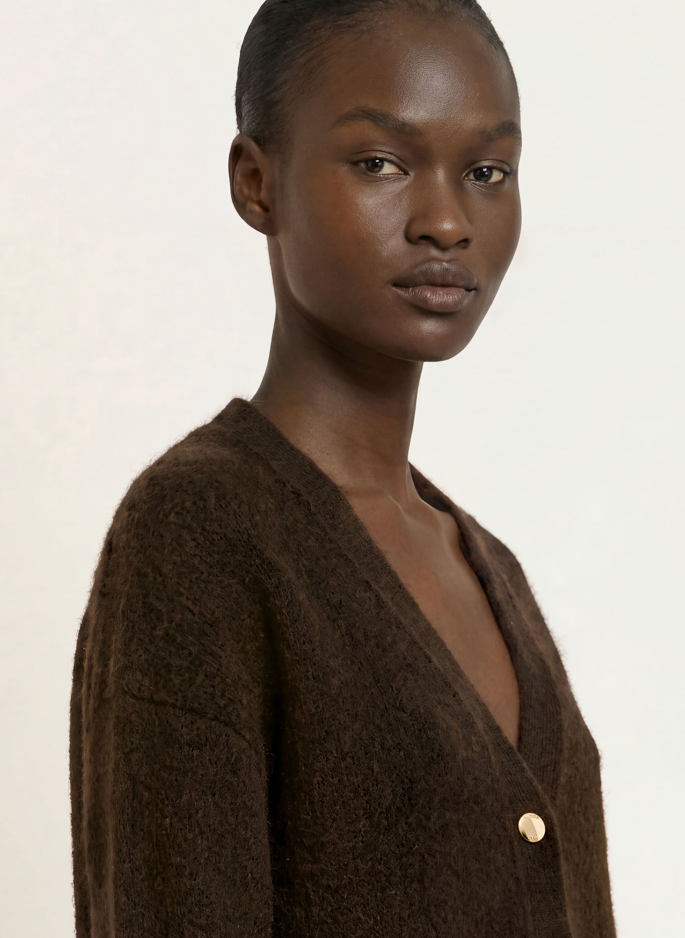 maje Strickjacke: DUNKELBRAUN