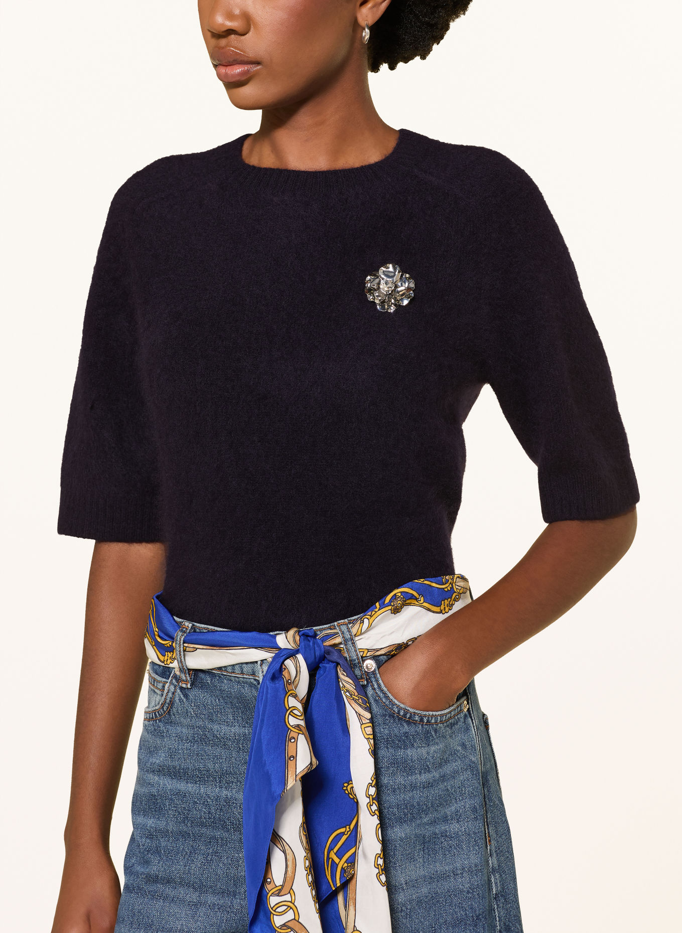 maje Strickshirt: DUNKELBLAU