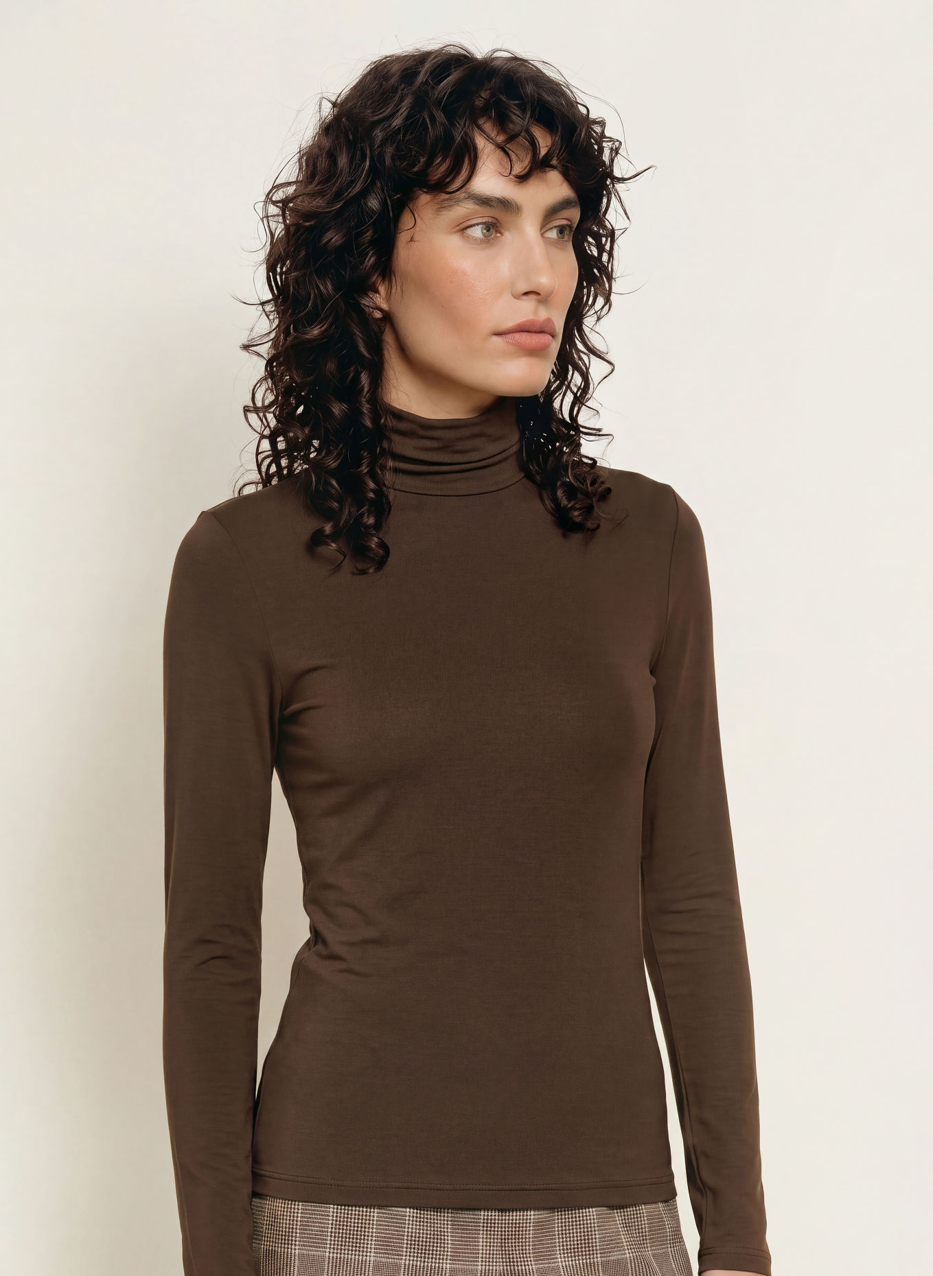 maje Longsleeve: DUNKELBRAUN