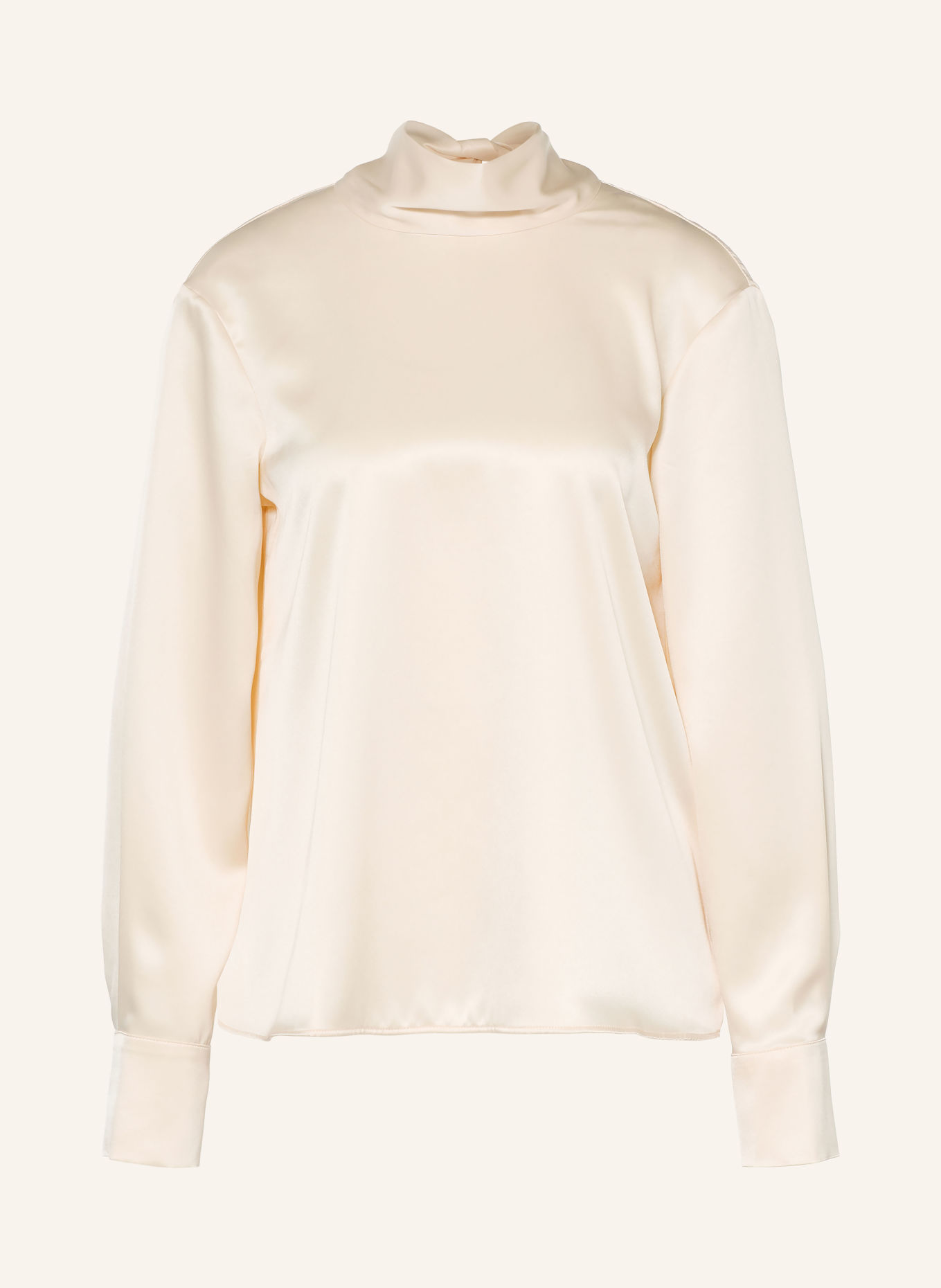 maje Schluppenbluse aus Satin: ECRU