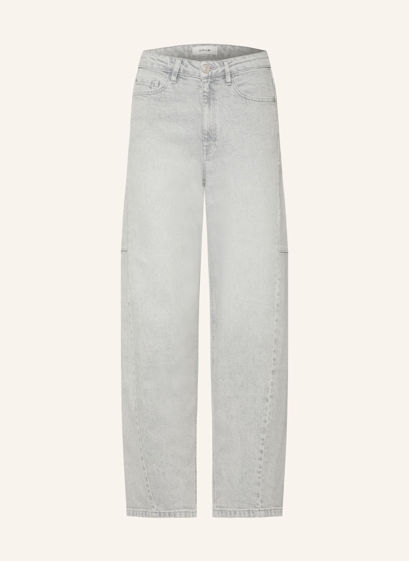 OPUS Barrel Jeans LOLAH HORIZON: 70417 bright grey