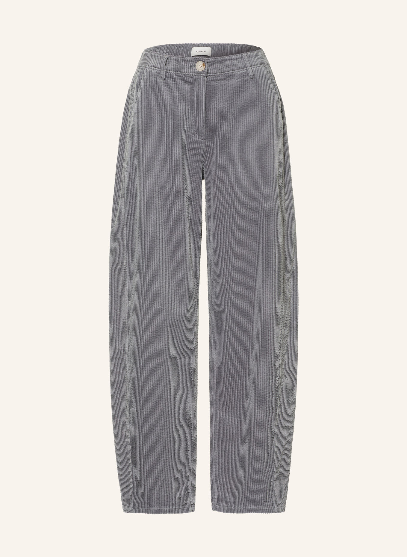 OPUS Pantalon en velours côtelé MYHA SOFTNESS: GRIS