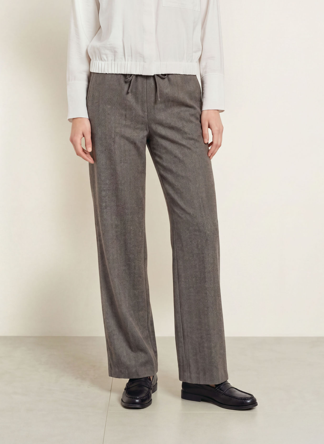 OPUS Marlenehose MELANE: GRAU