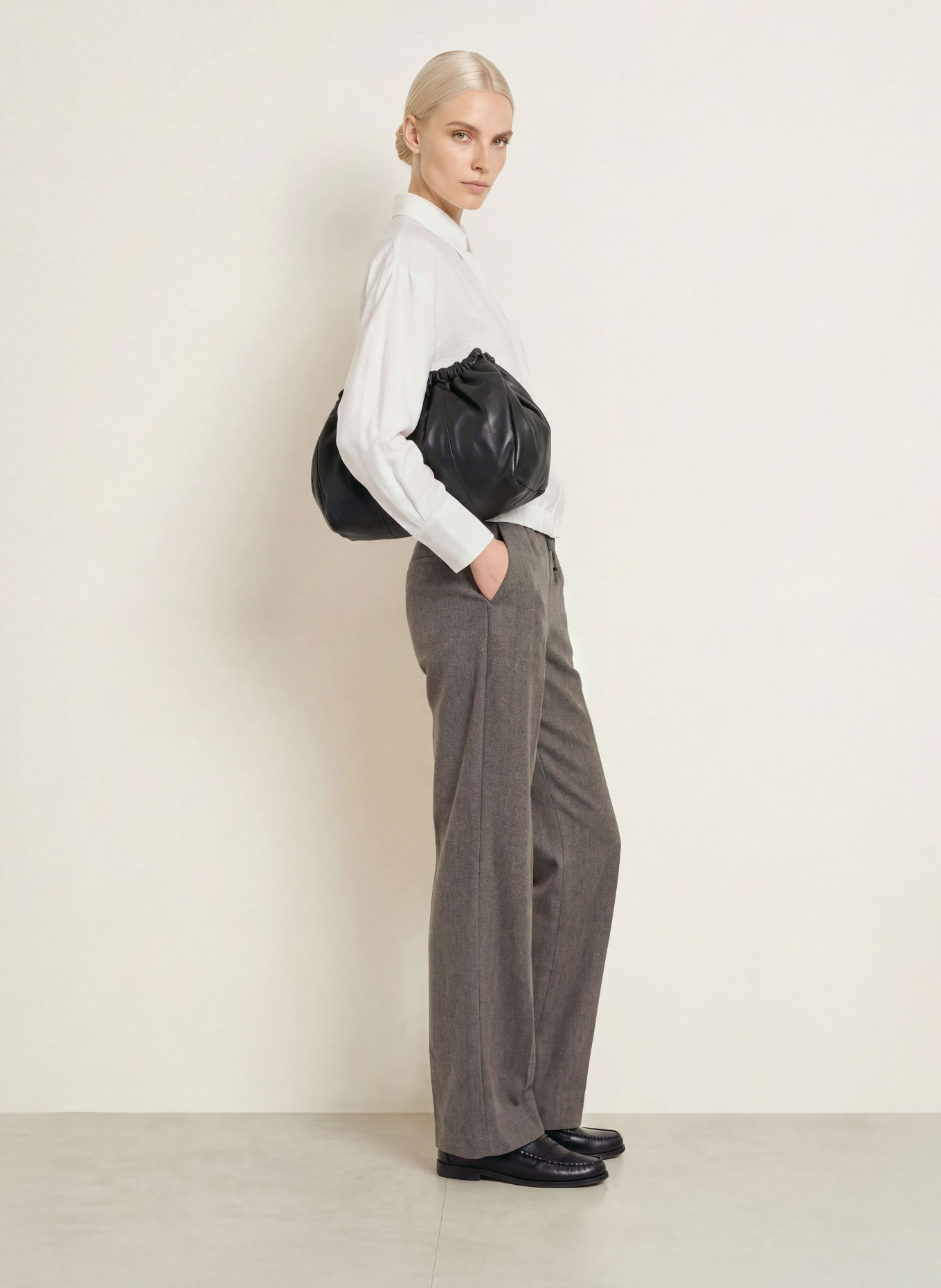 OPUS Marlenehose MELANE: GRAU