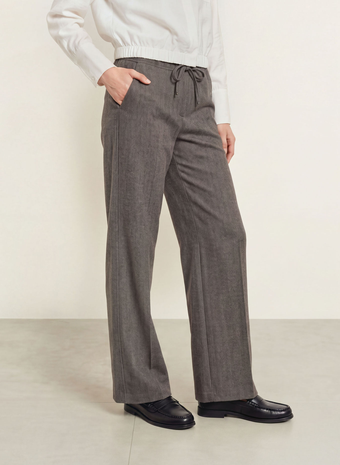 OPUS Marlenehose MELANE: GRAU