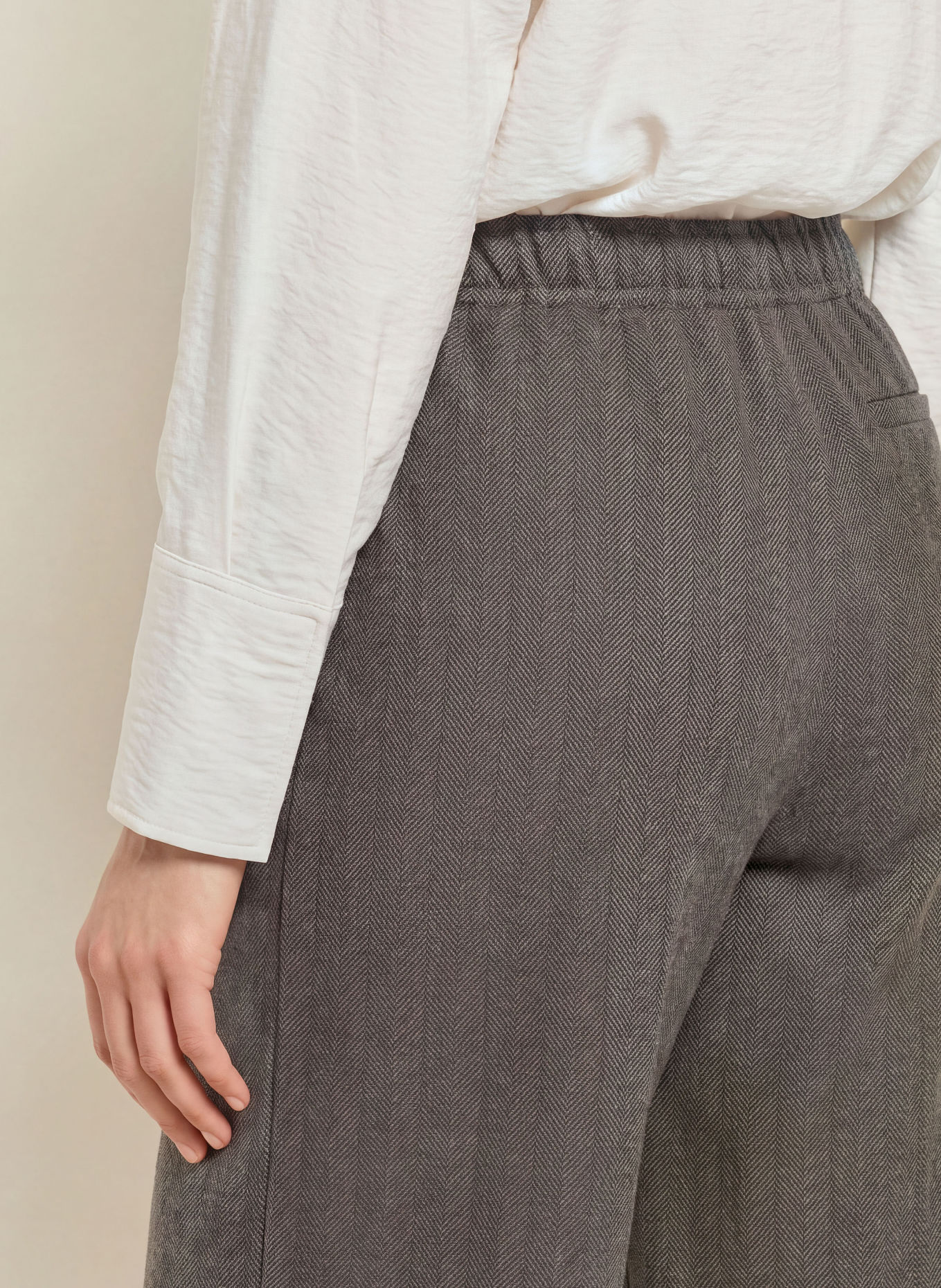 OPUS Marlenehose MELANE: GRAU