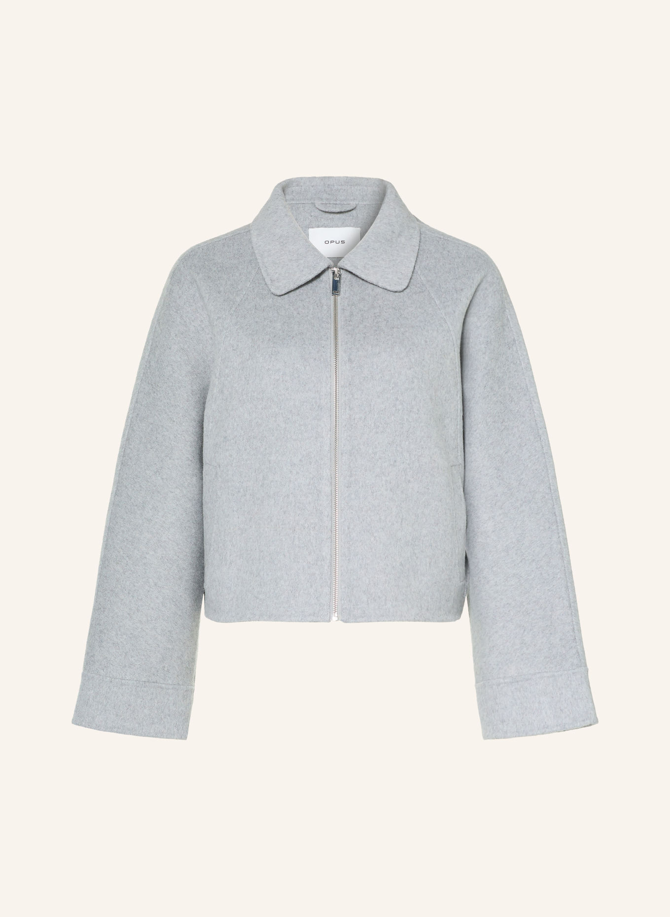 OPUS HANKI Overshirt: LIGHT GRAY