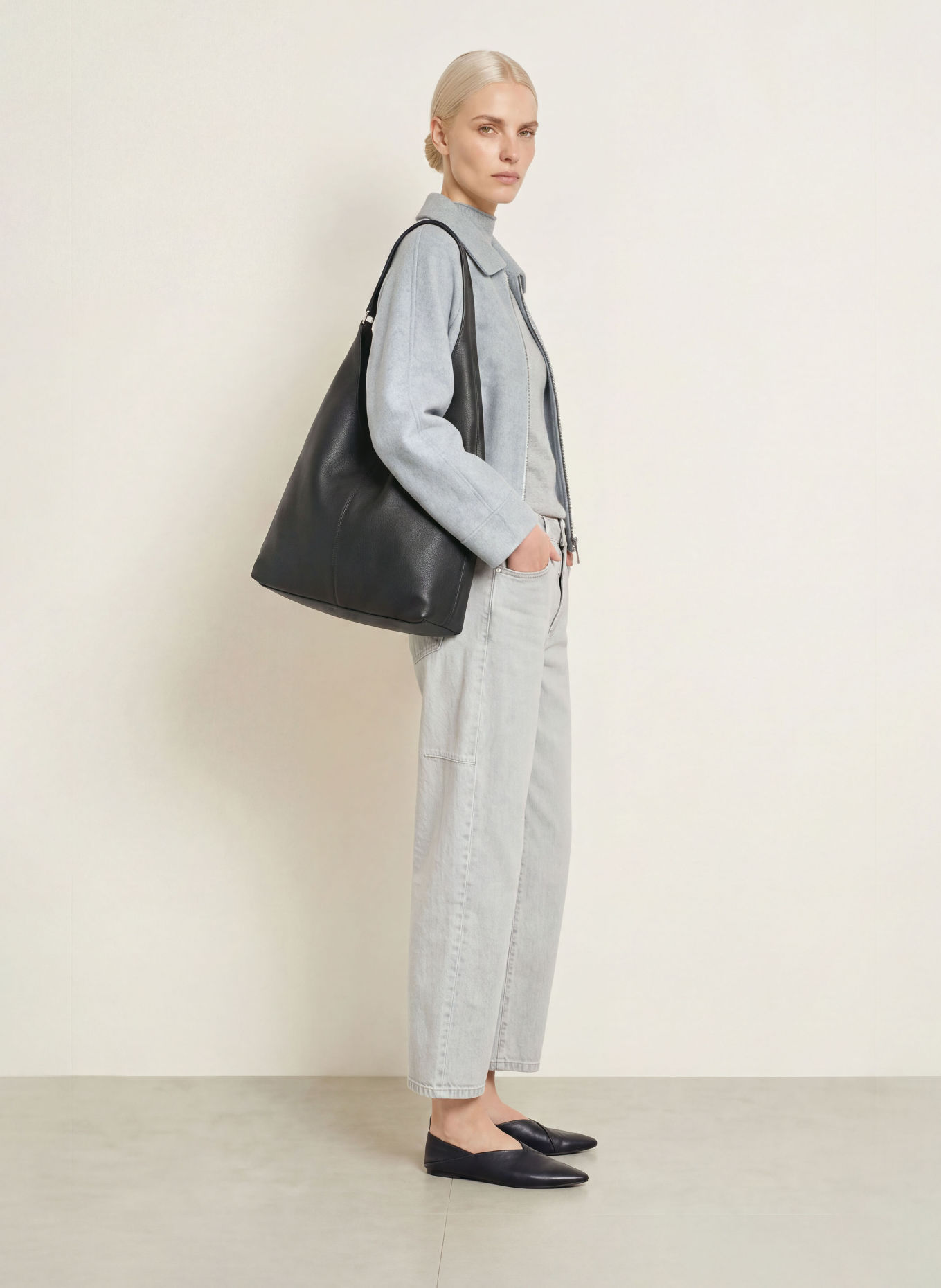 OPUS HANKI Overshirt: LIGHT GRAY