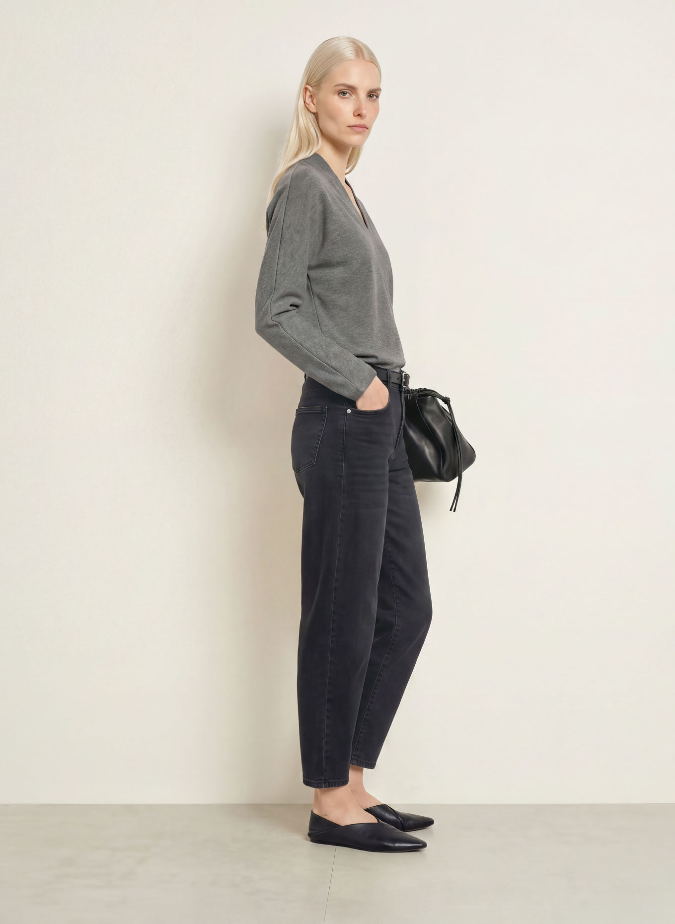 OPUS Sweatshirt SADOSA: GRAU