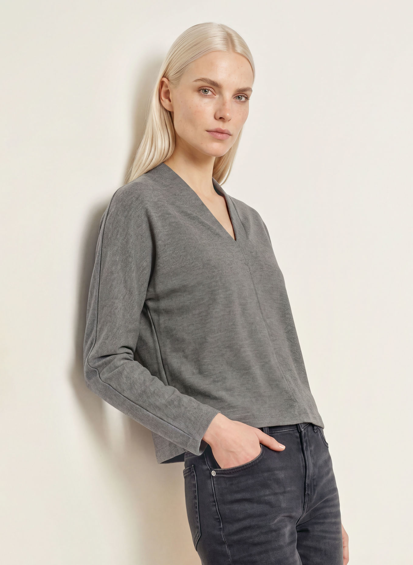 OPUS Sweatshirt SADOSA: GRAU