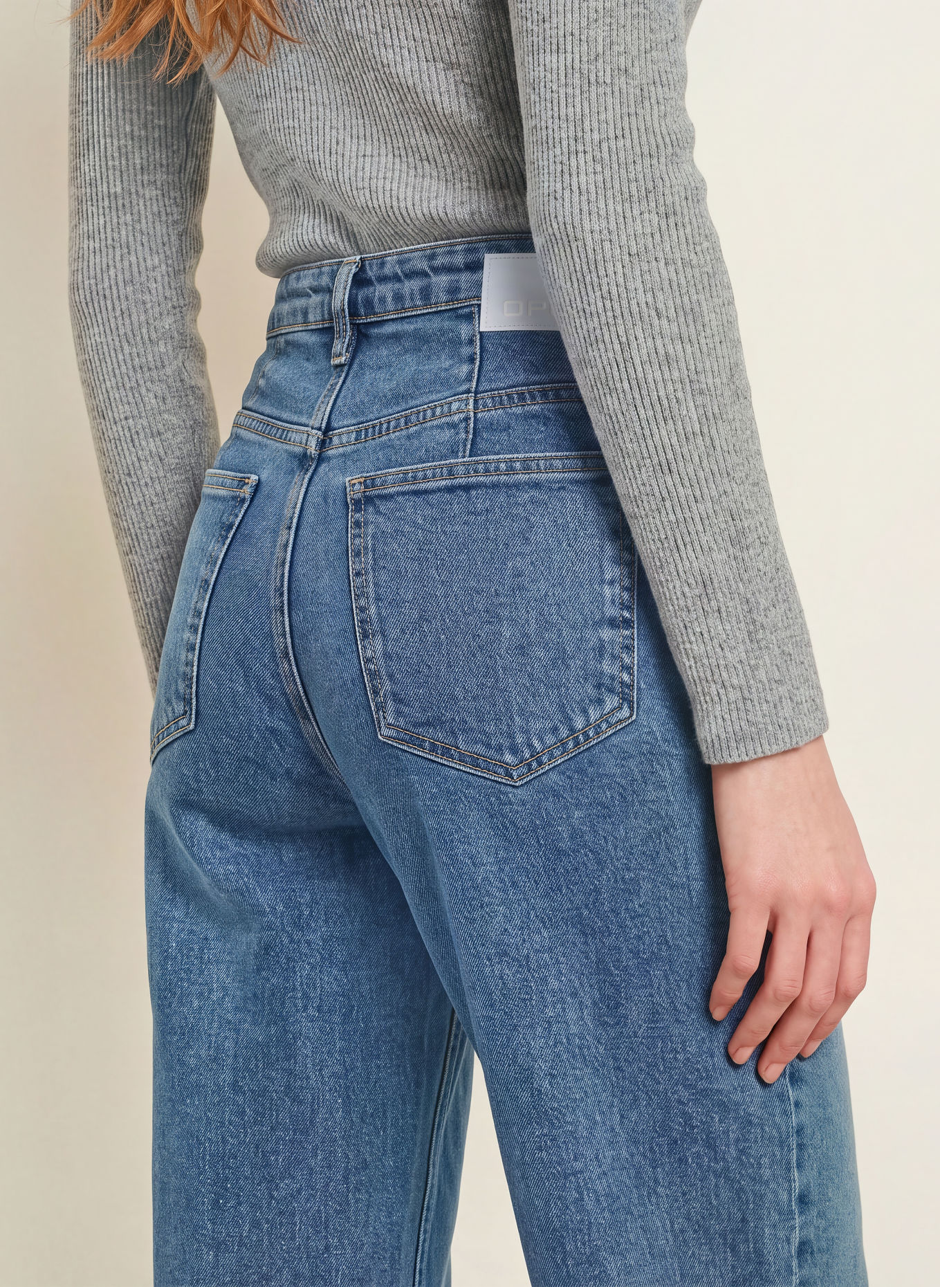 OPUS Barrel Jeans MAXIE HORIZON: 70416 mid blue