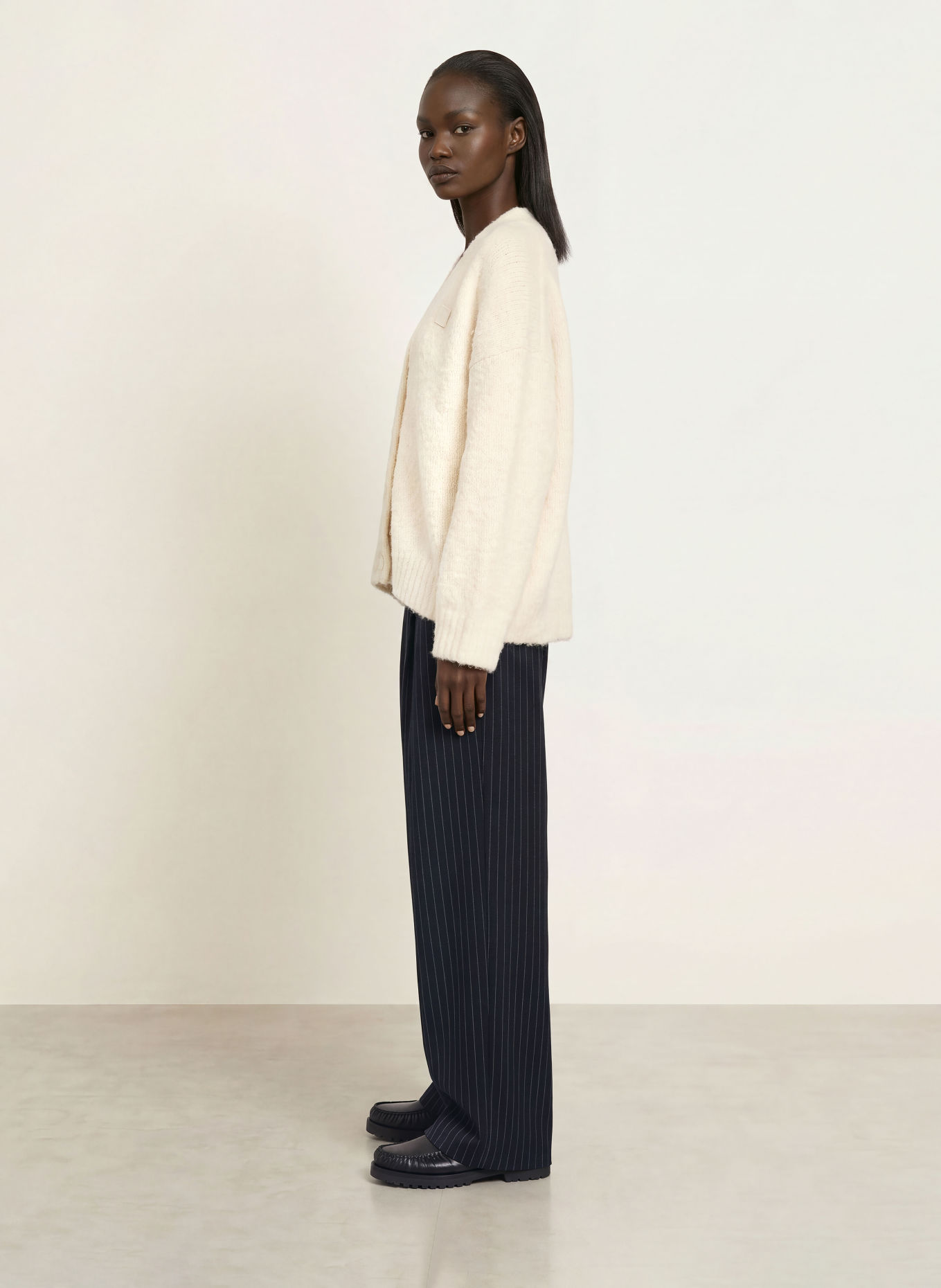 WRSTBHVR RASO V2 Cardigan: ECRU