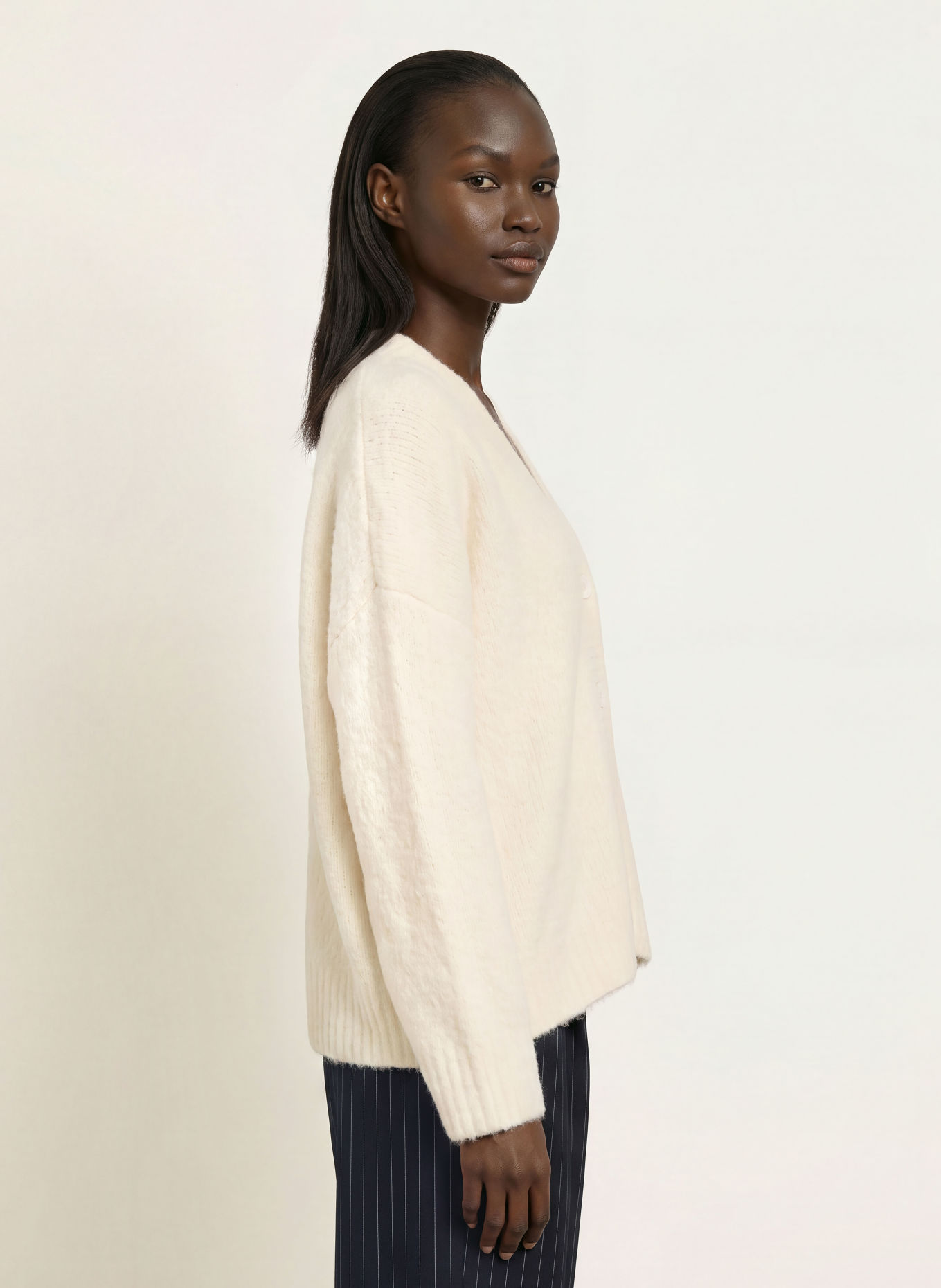 WRSTBHVR RASO V2 Cardigan: ECRU