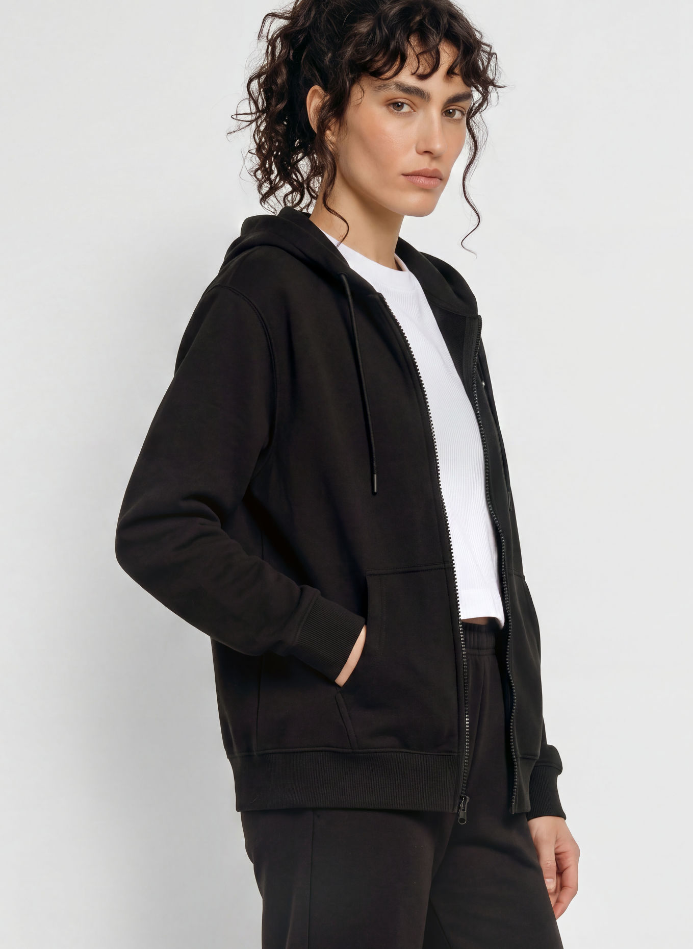 Nike Bluza rozpinana STUDIO FLEECE: CZARNY