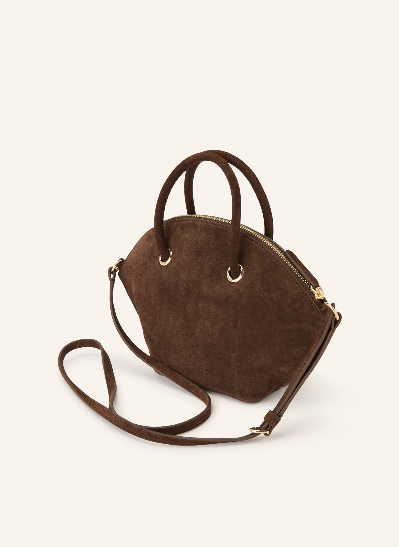 CLAUDIE PIERLOT Handtasche: DUNKELBRAUN / GOLD
