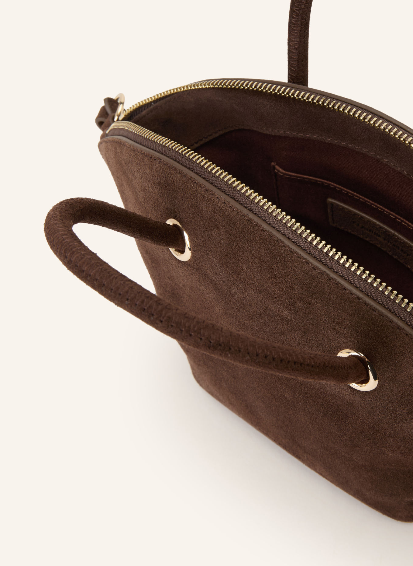 CLAUDIE PIERLOT Handtasche: DUNKELBRAUN / GOLD