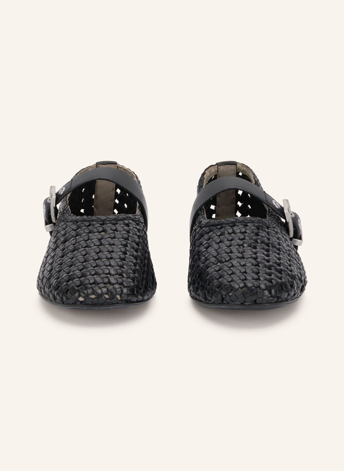 ALLSAINTS Mary-Jane-Ballerinas SABINE: SCHWARZ / SILBER