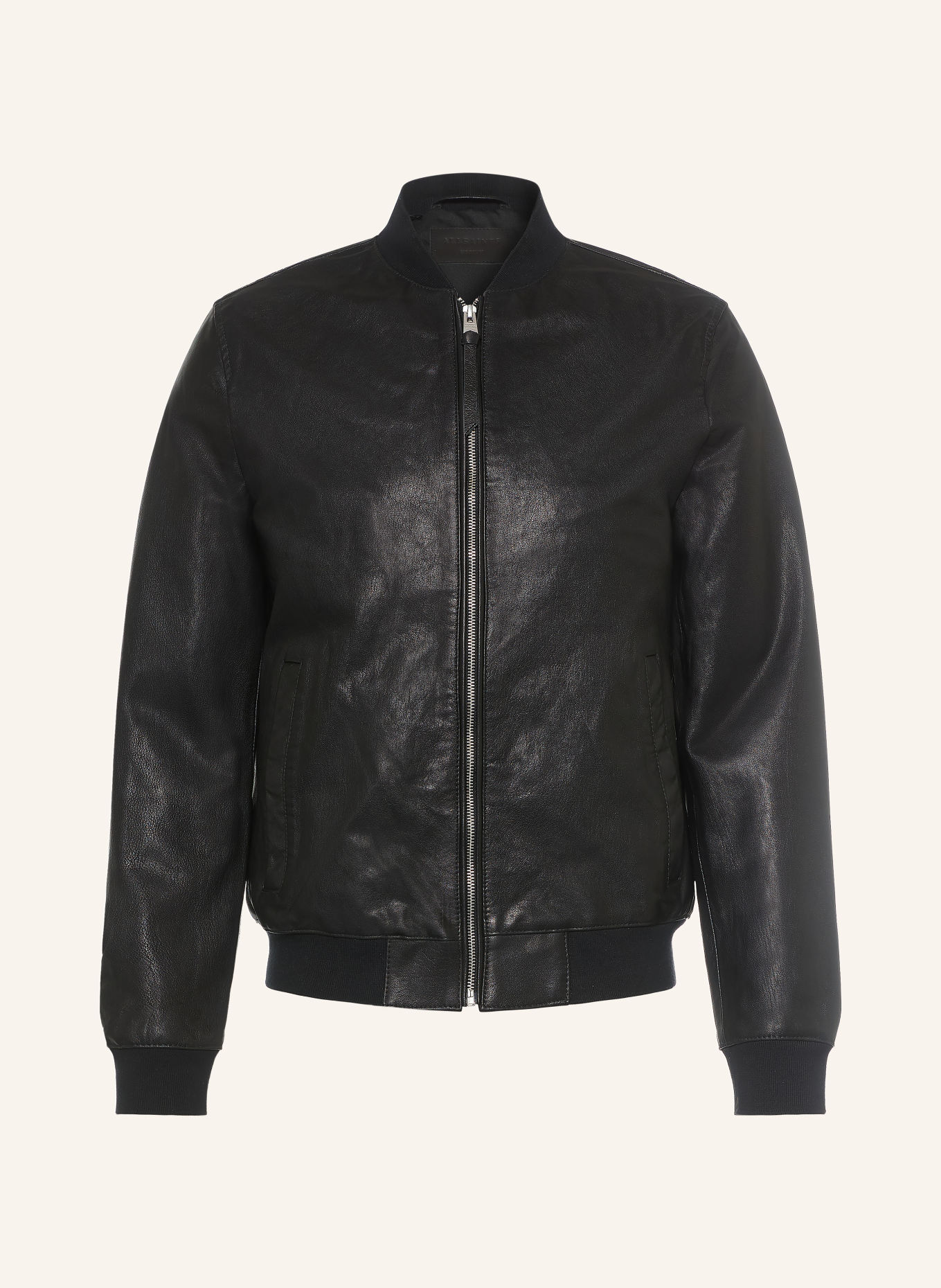 ALLSAINTS Lederblouson MORTEN: SCHWARZ