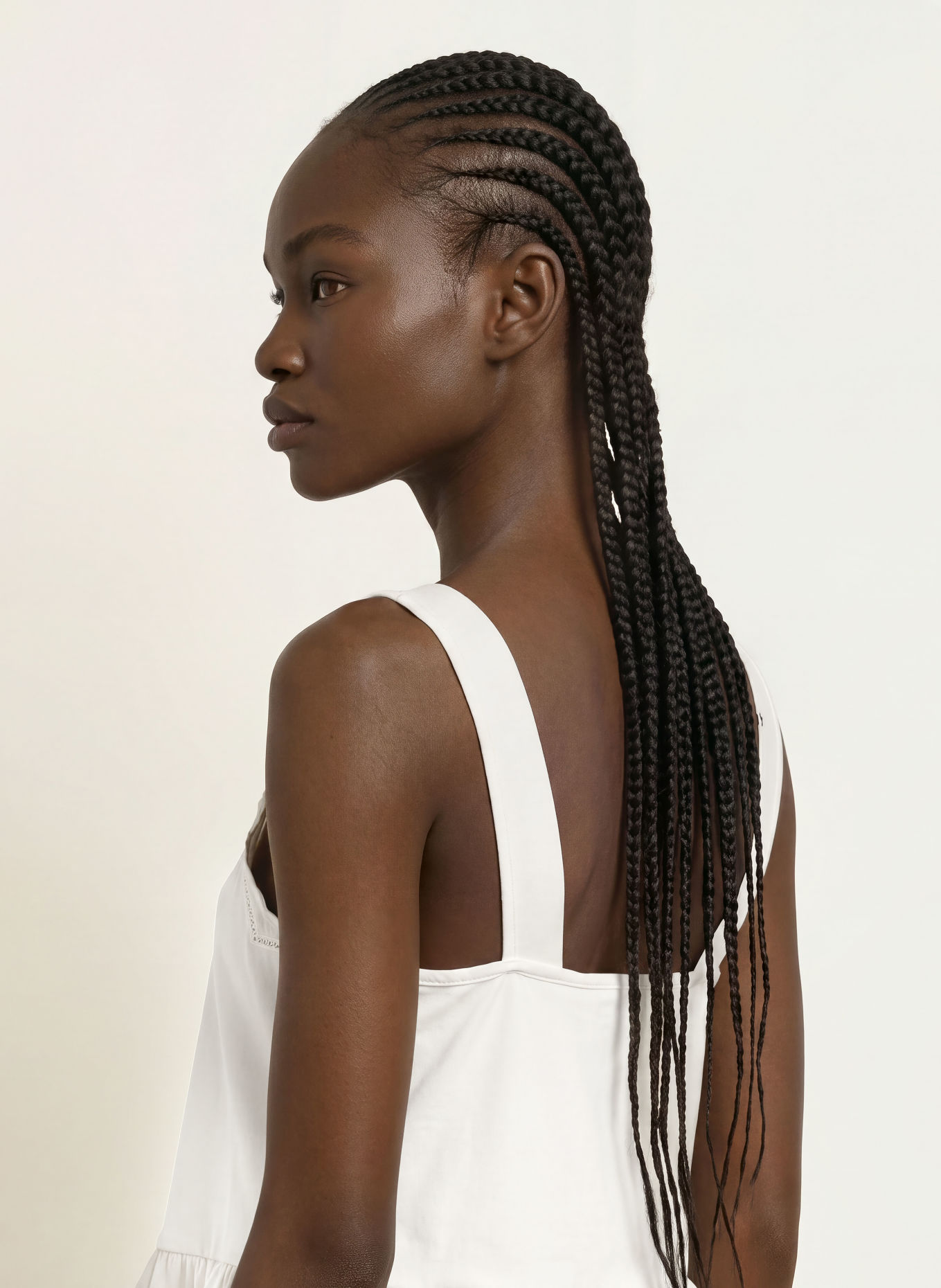 ALLSAINTS Top mit Rüschen: WEISS