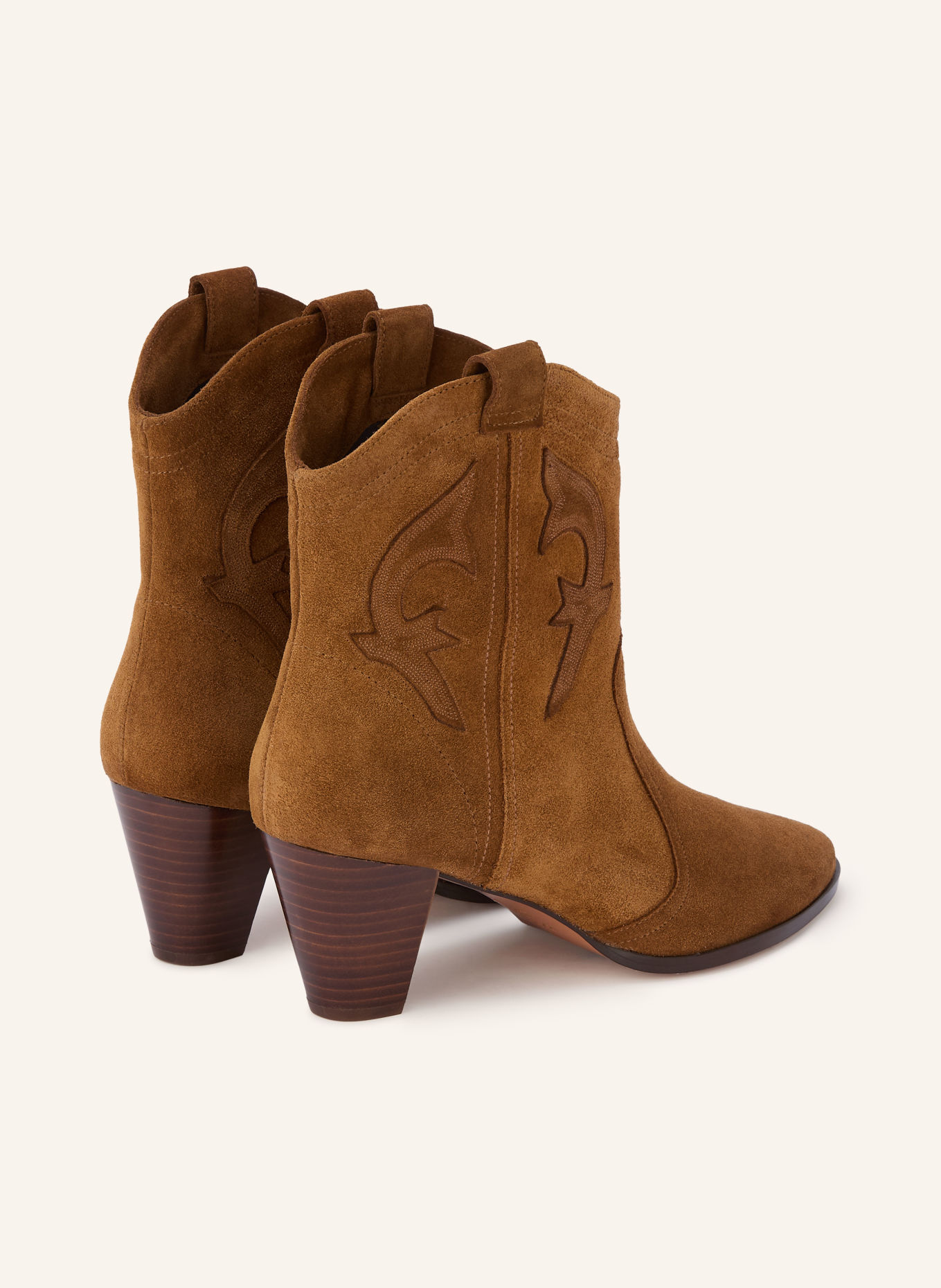 ba&sh Cowboy Boots NEW CASEY: COGNAC
