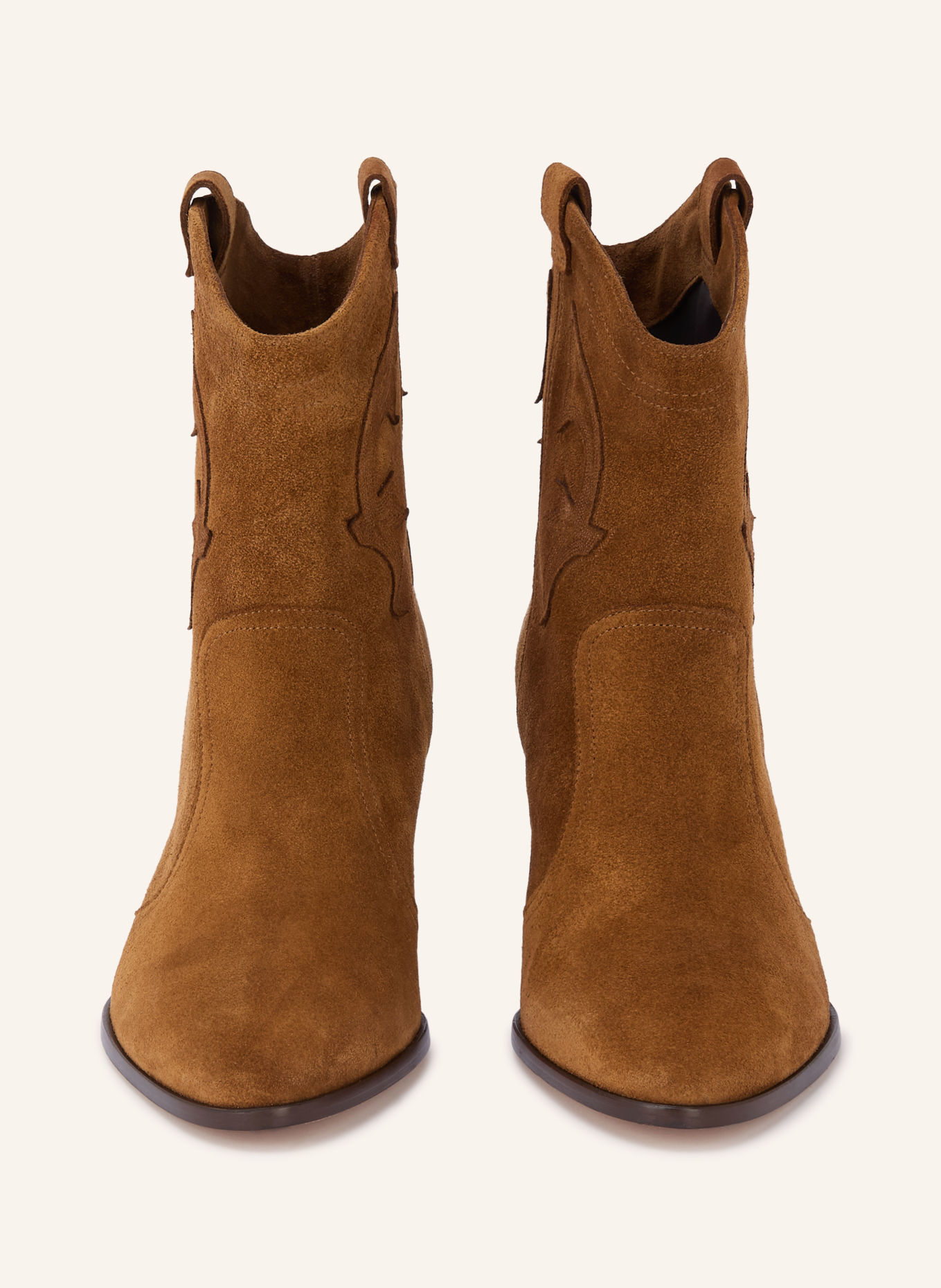 ba&sh Cowboy Boots NEW CASEY: COGNAC