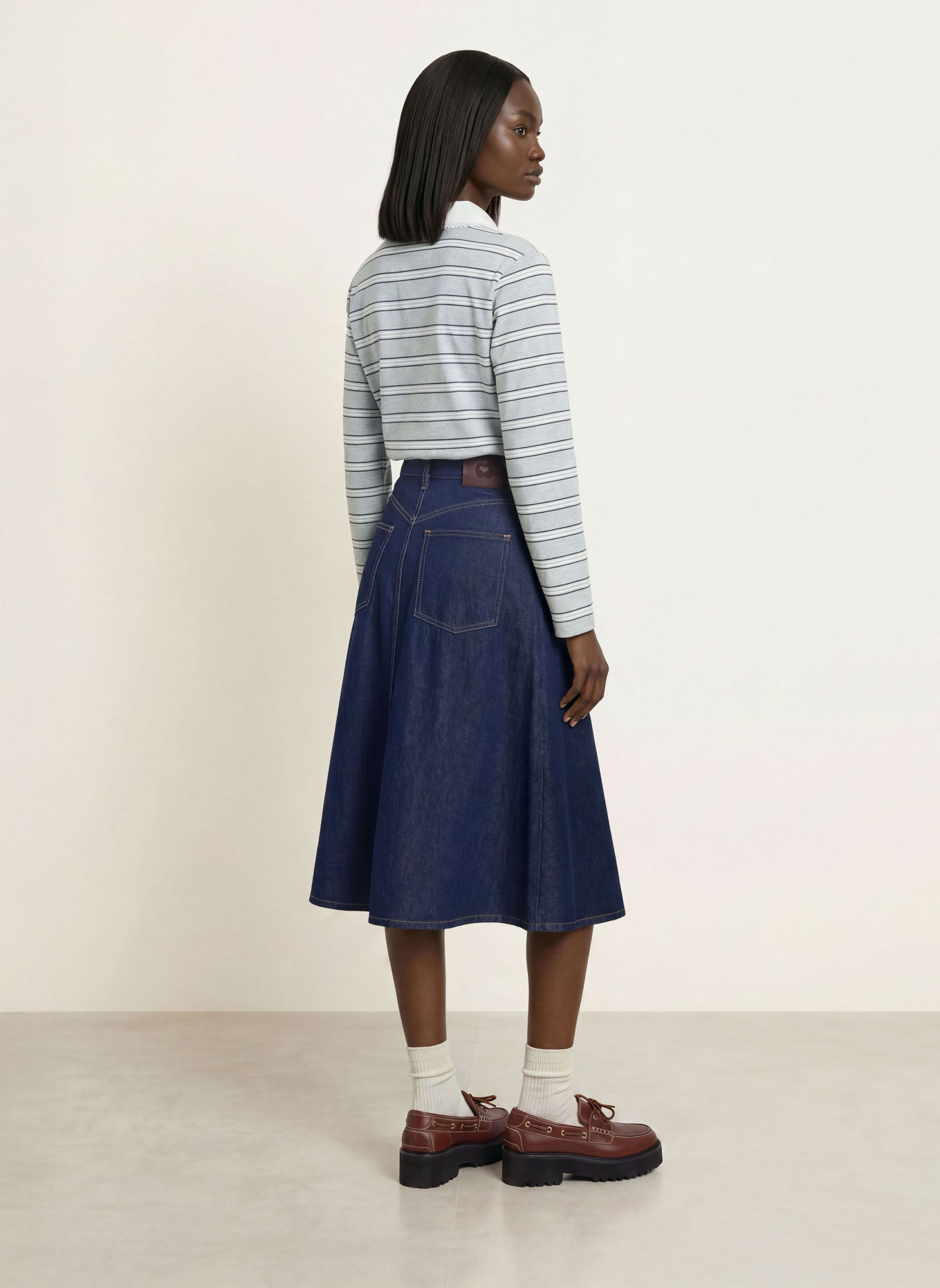 maje Jeansrock: DUNKELBLAU