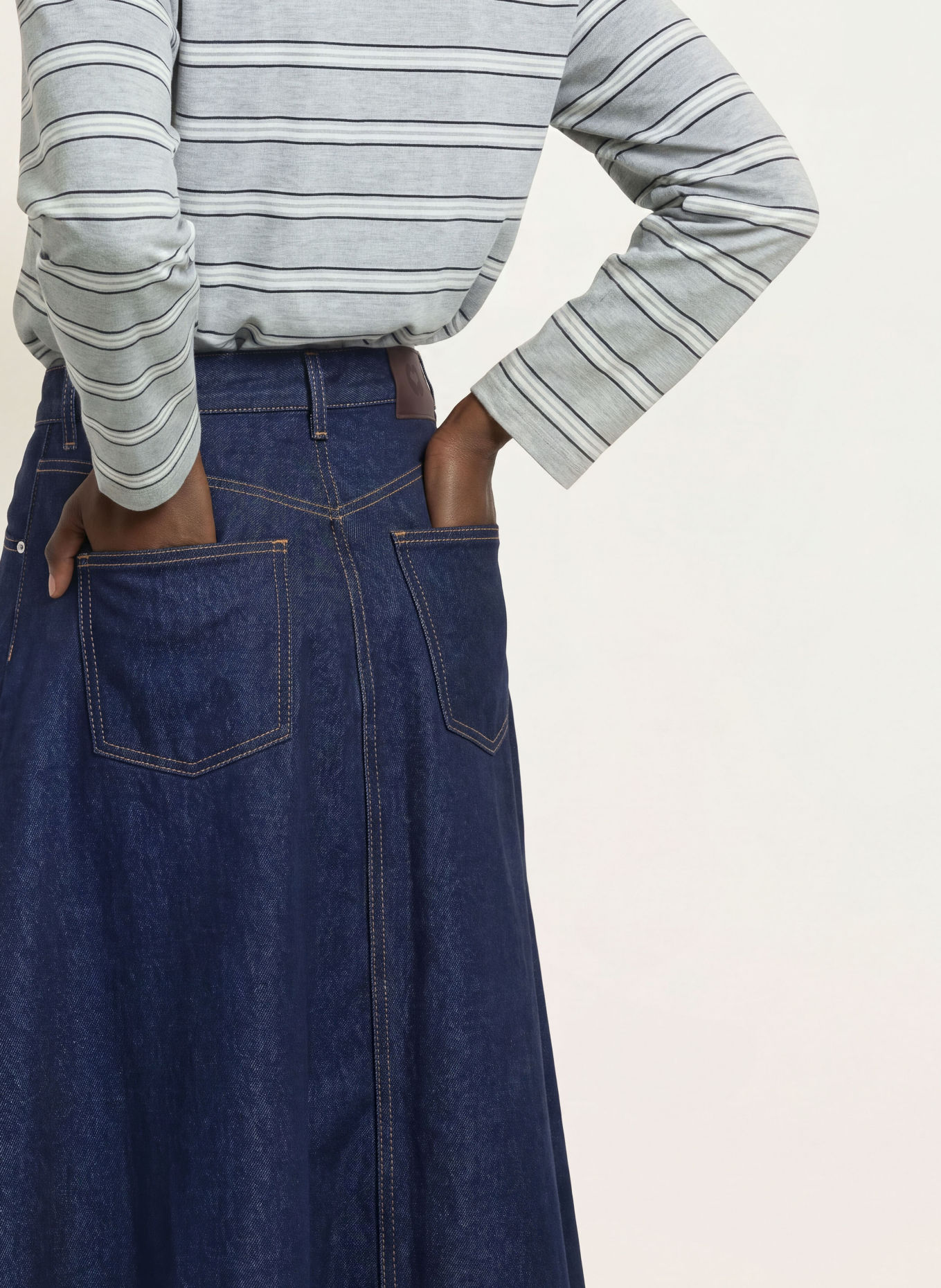 maje Jeansrock: DUNKELBLAU