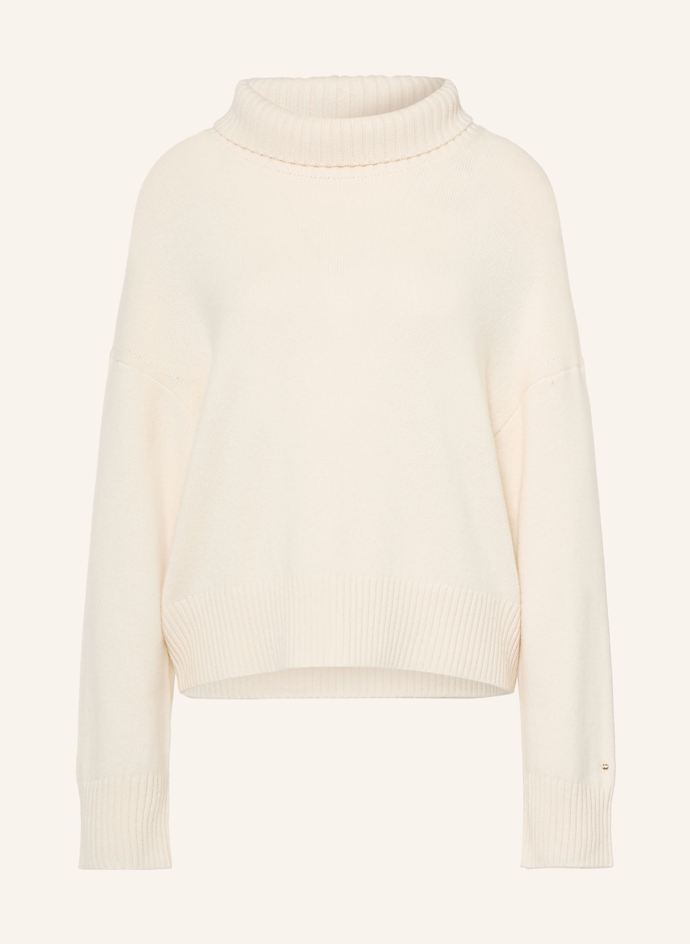 maje Rollkragenpullover mit Cashmere: ECRU