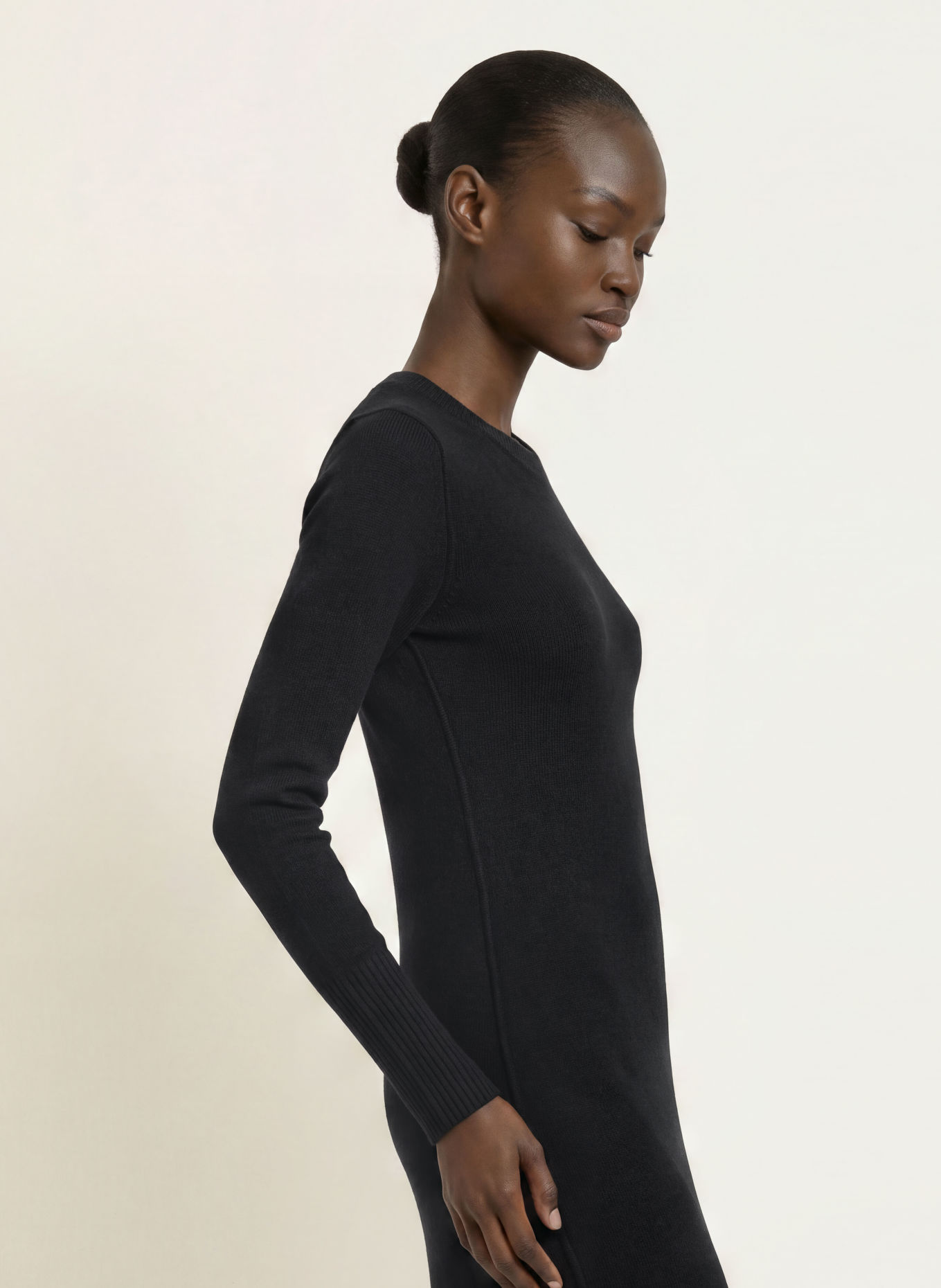 ALLSAINTS ERITH Knit Dress: BLACK